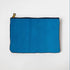 Cerulean Cypress Medium Zip Pouch- leather zipper pouch - KMM & Co.