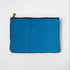 Cerulean Cypress Medium Zip Pouch- leather zipper pouch - KMM & Co.