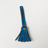 Cerulean Cypress Mini Tassel- leather tassel keychain - KMM & Co.