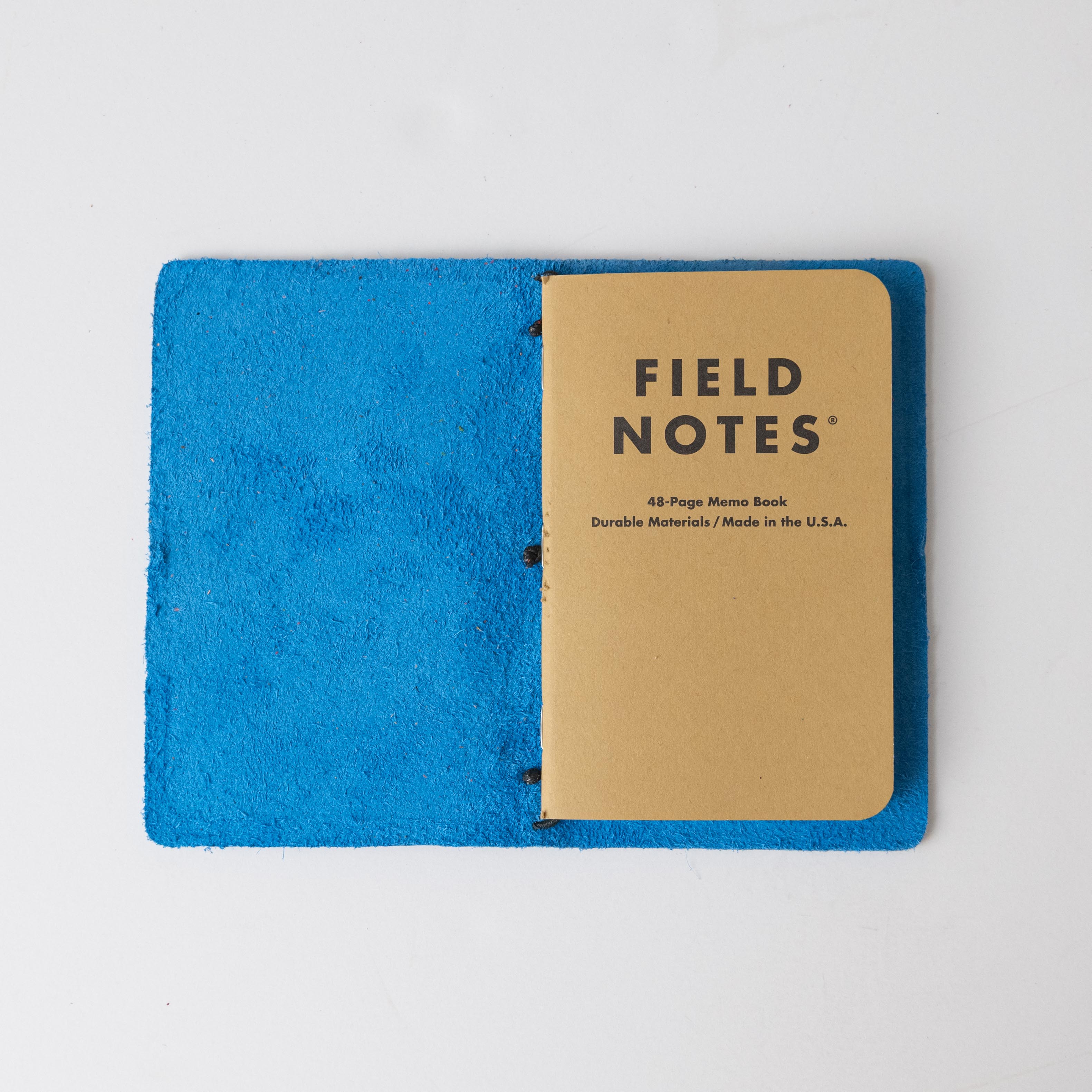 Cerulean Cypress Travel Notebook- leather journal - leather notebook - KMM & Co.