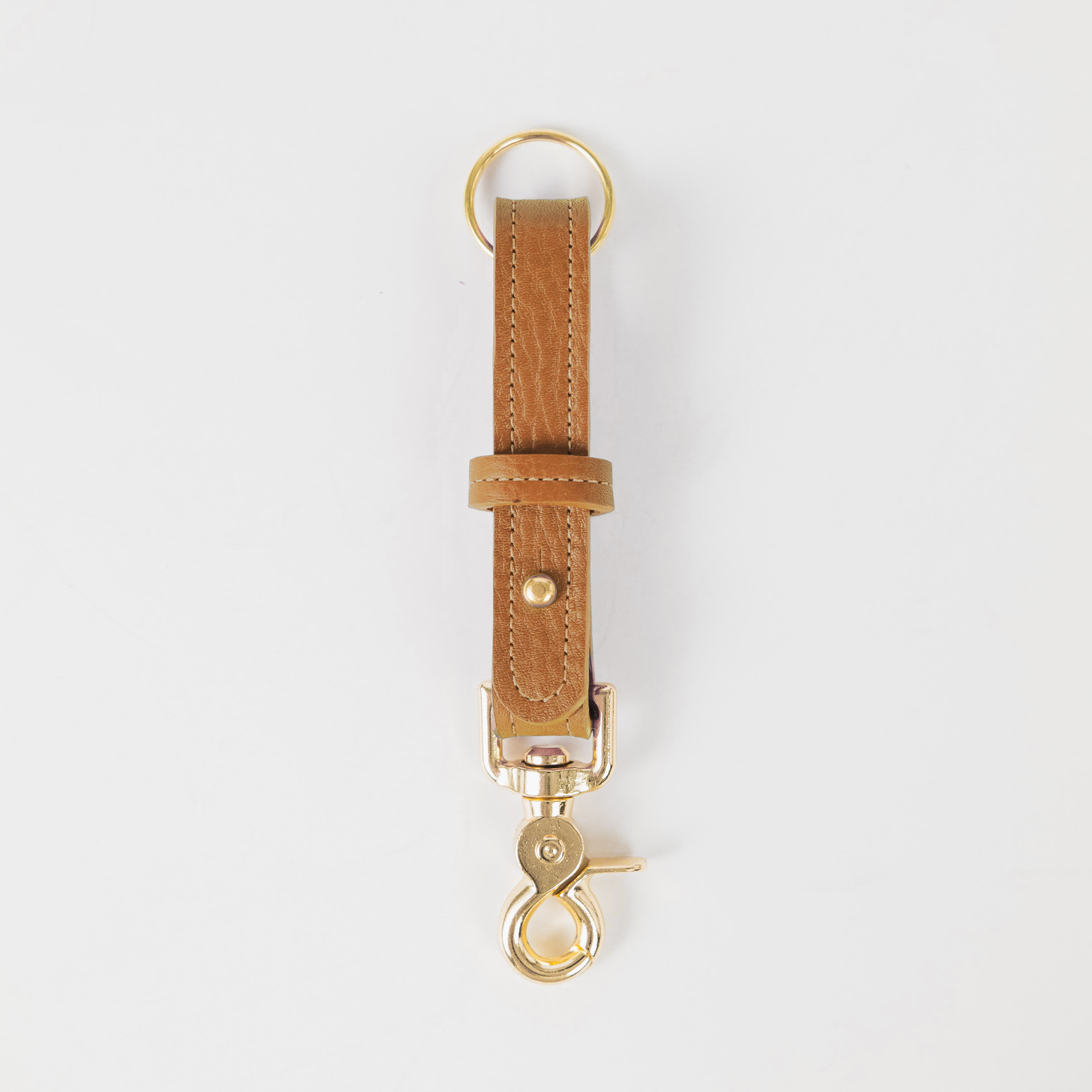 Cognac Cypress Key Lanyard- leather keychain for men and women - KMM & Co.