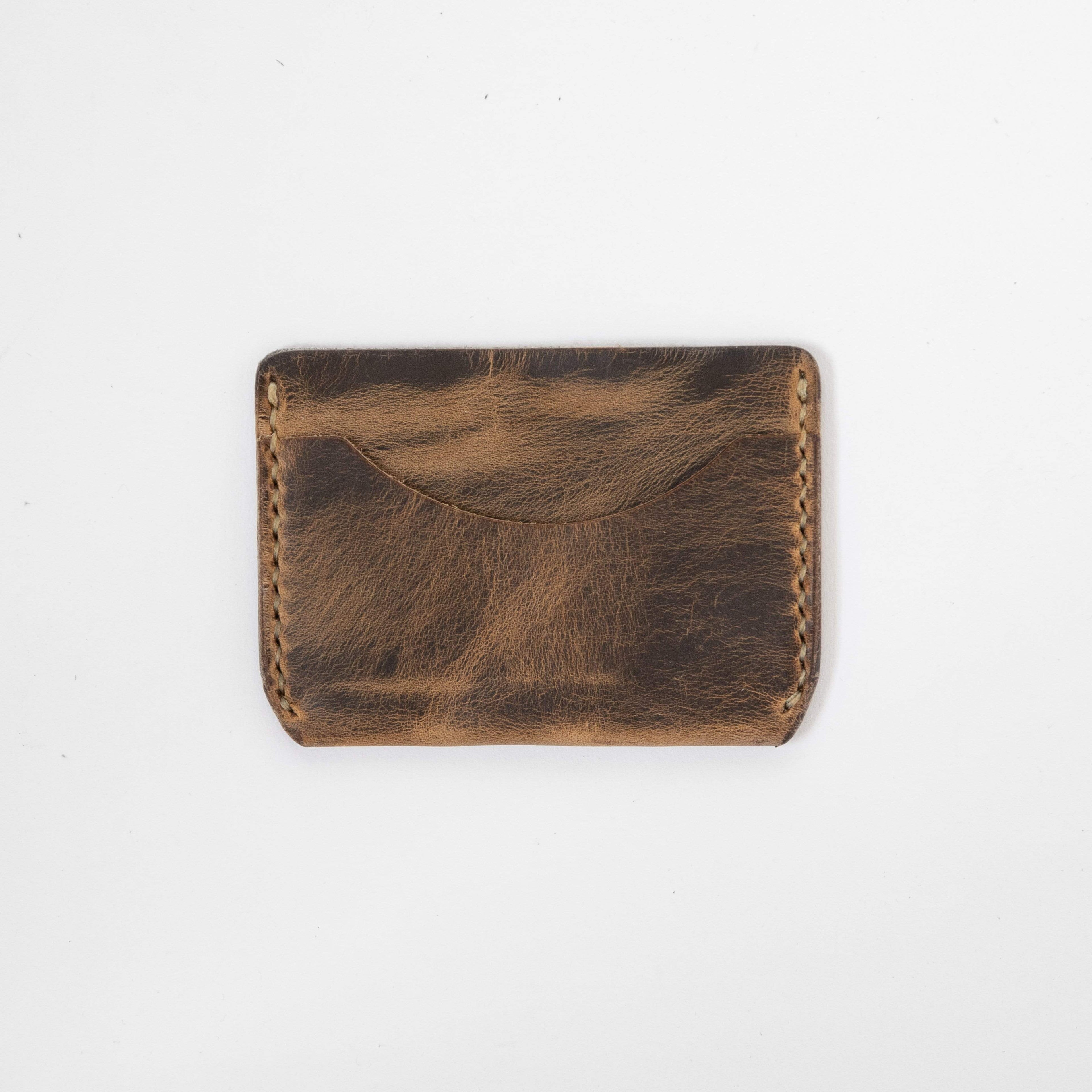 Crazy Horse Card Case- mens leather wallet - leather wallets for women - KMM & Co.