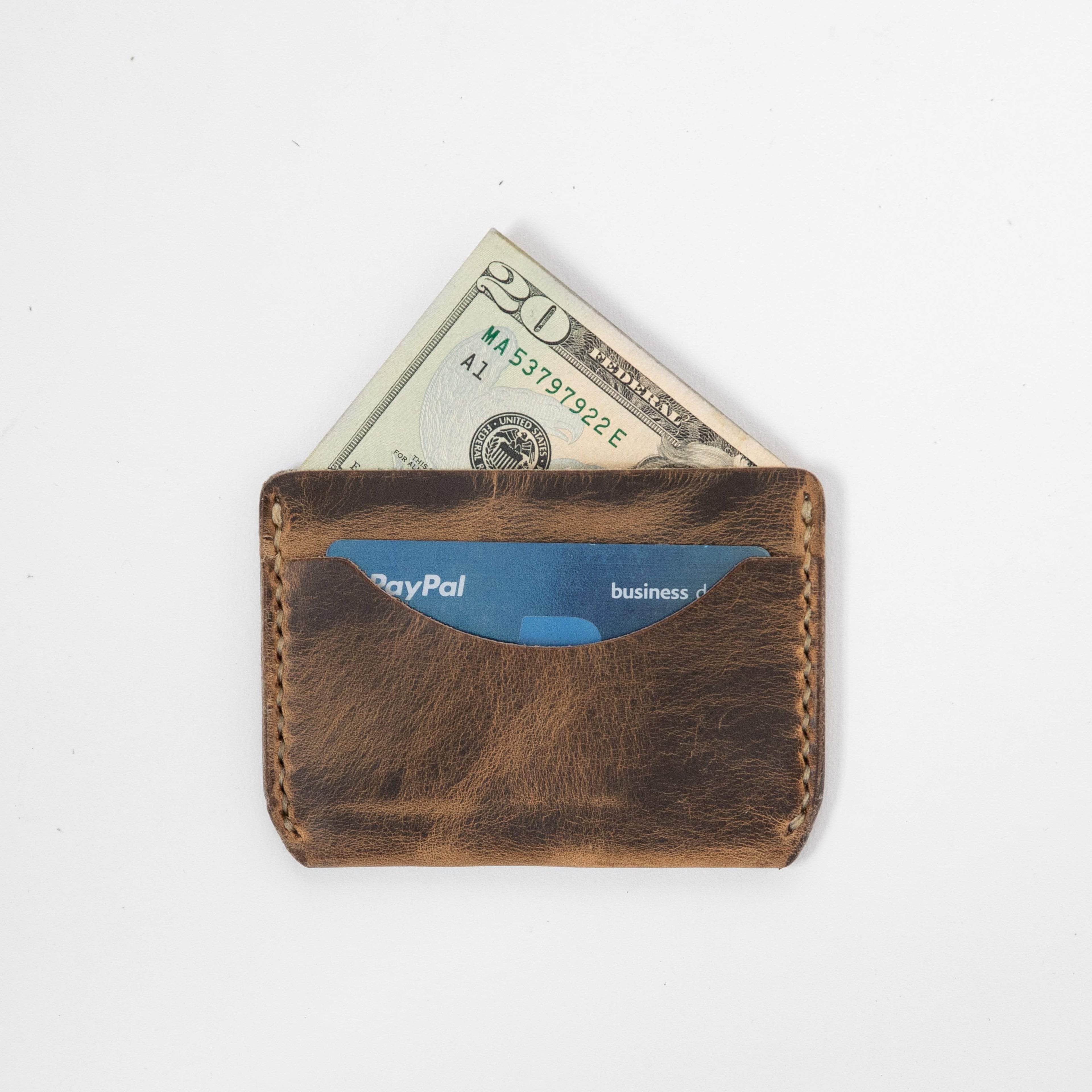Crazy Horse Card Case- mens leather wallet - leather wallets for women - KMM & Co.