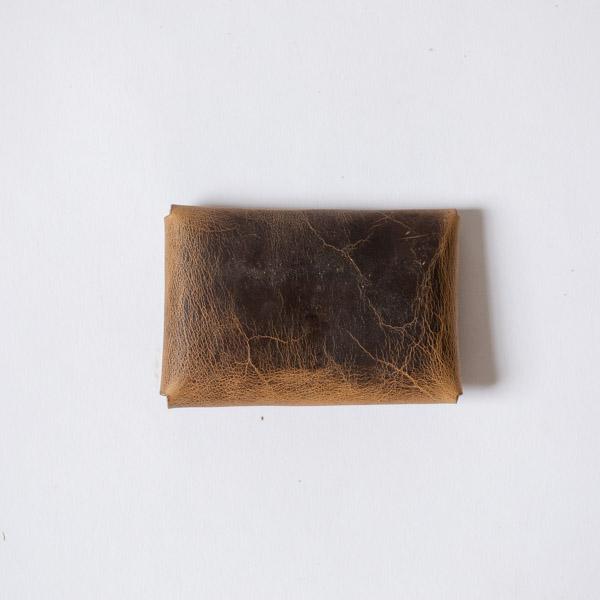 Crazy Horse Card Envelope- card holder wallet - leather wallet made in America at KMM & Co.