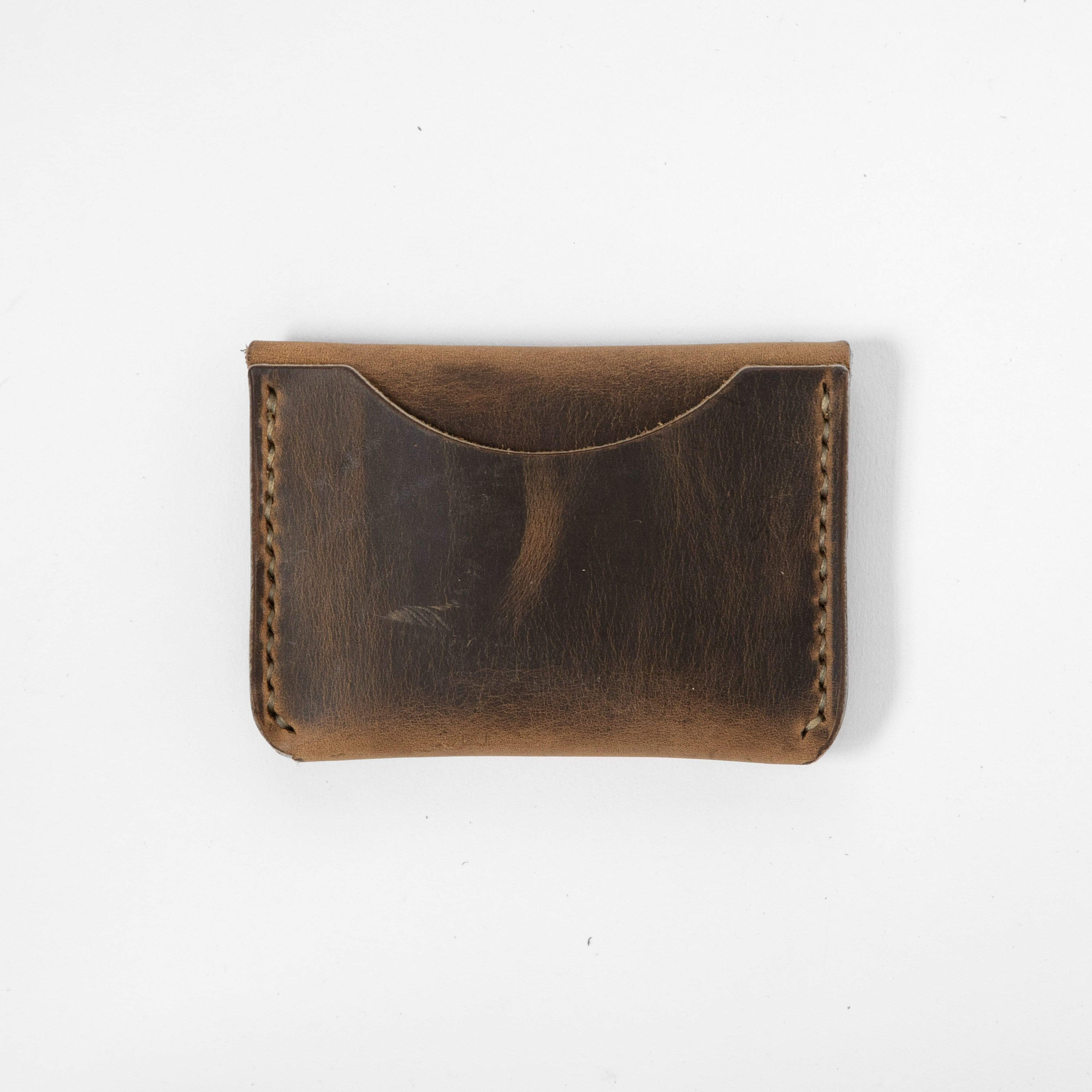 Crazy Horse Flap Wallet- mens leather wallet - handmade leather wallets at KMM & Co.