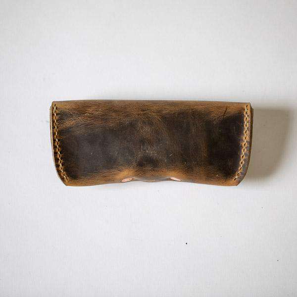 Crazy Horse Sunglasses Case- leather glasses case - KMM & Co.