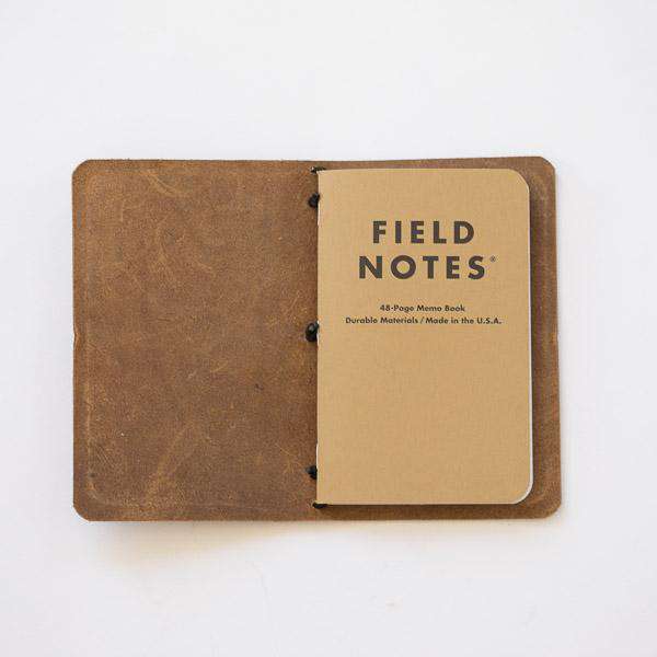 Crazy Horse Travel Notebook- leather journal - leather notebook - KMM & Co.
