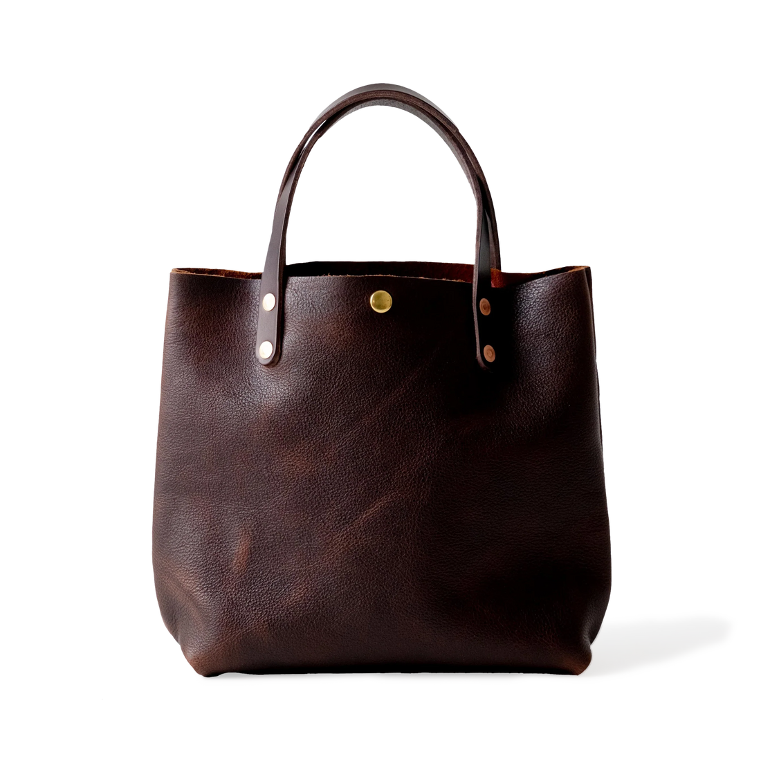 Dark Brown Bulldog Mini Tote
