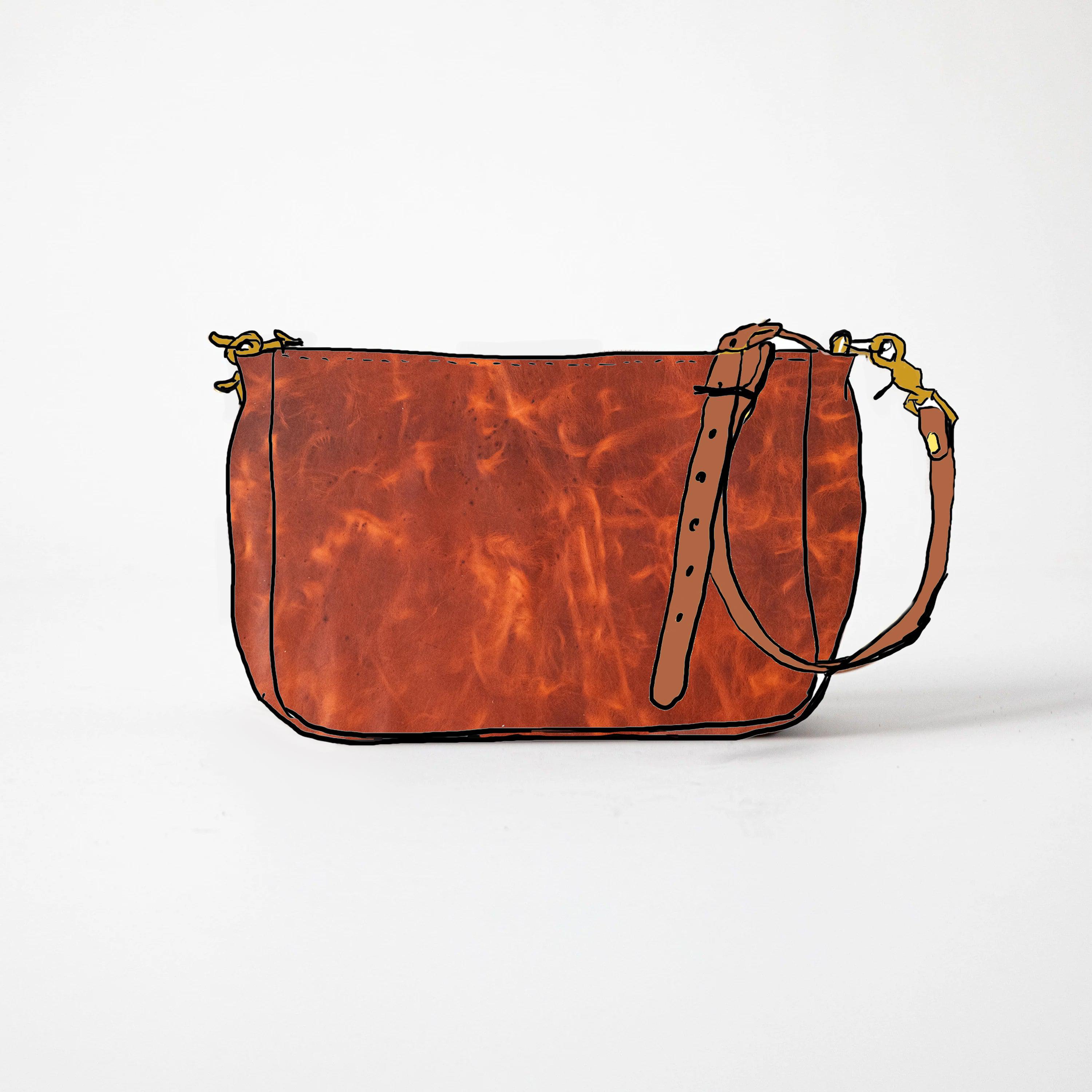 English Tan Derby Crossbody Bag
