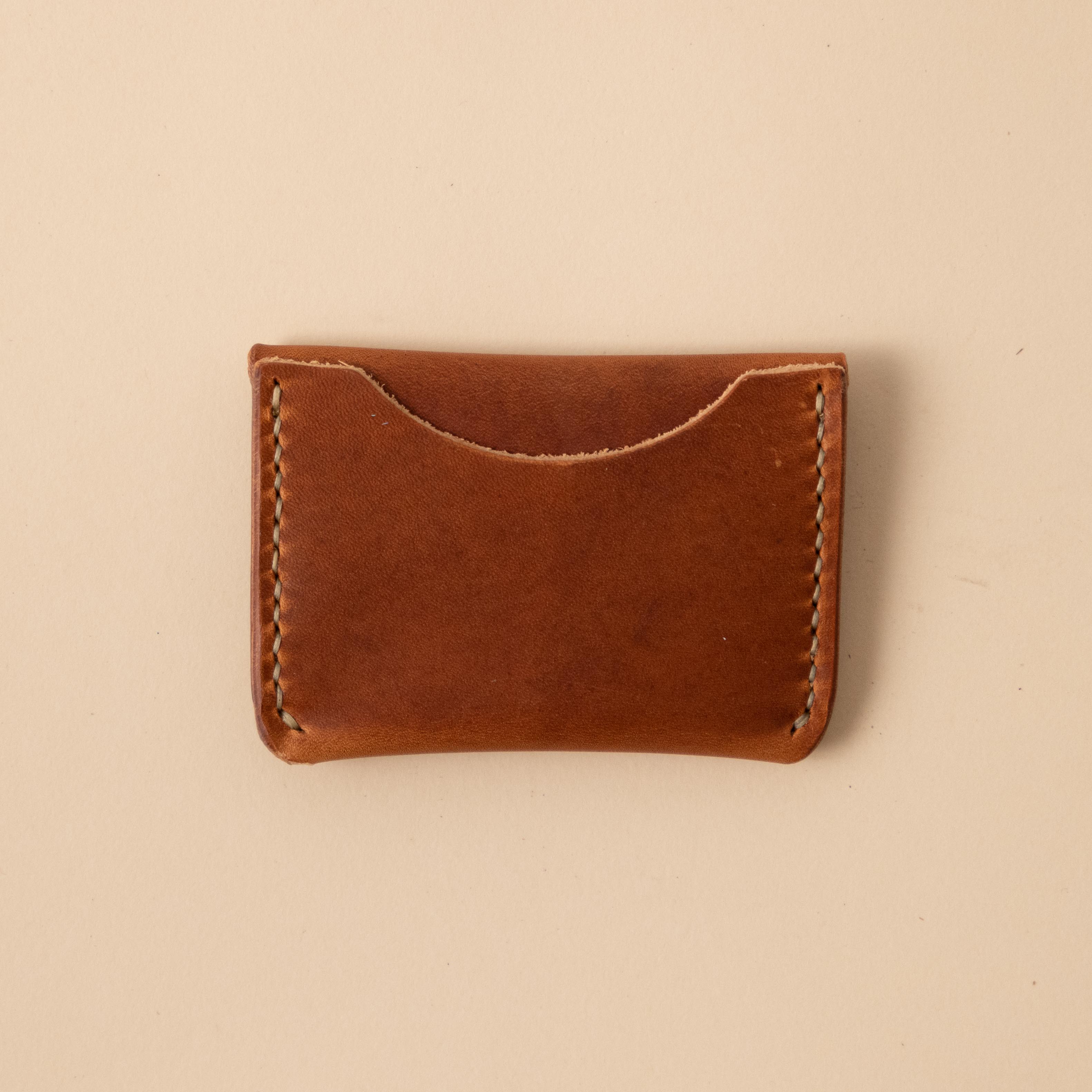 English Tan Dublin Flap Wallet- mens leather wallet - handmade leather wallets at KMM & Co.