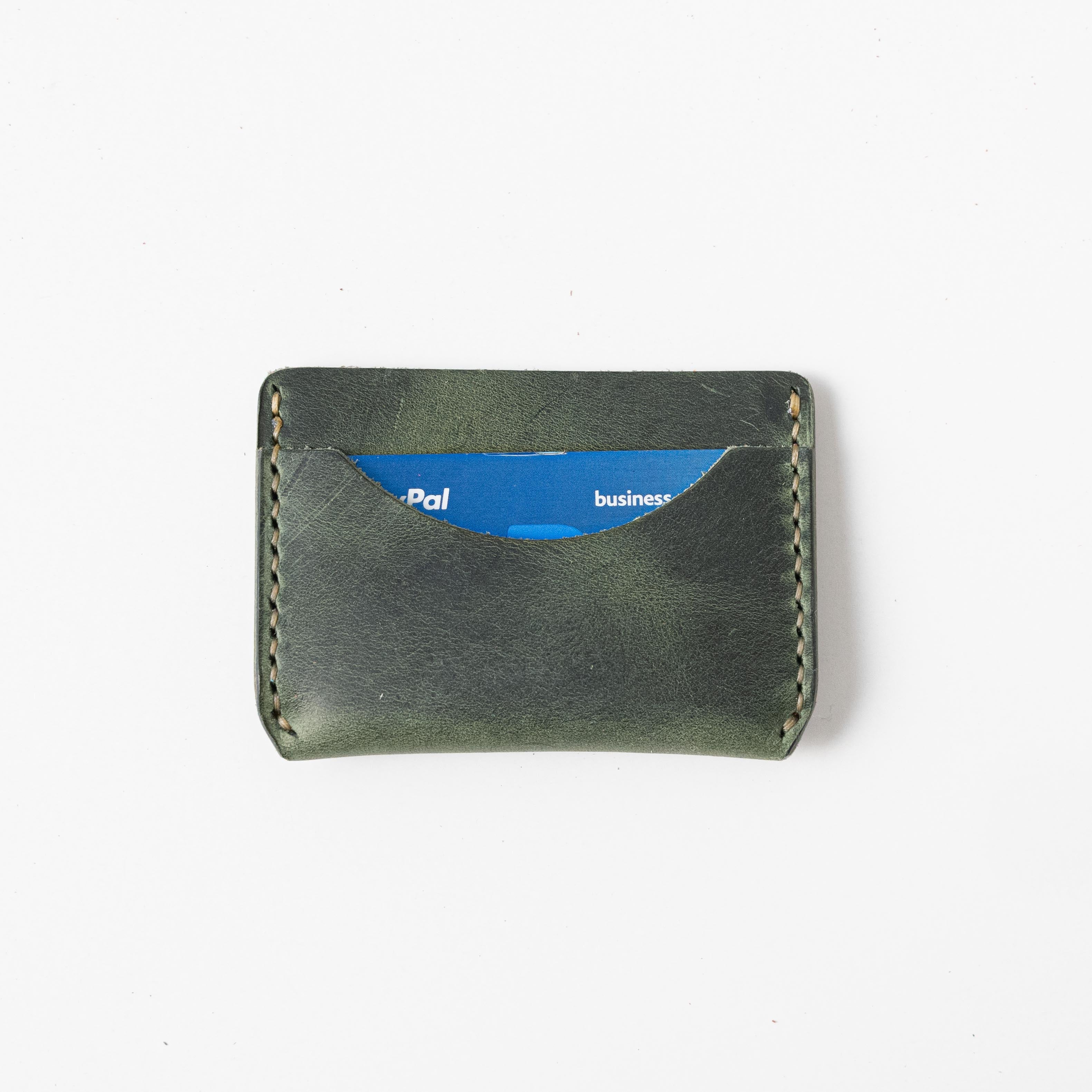 Eucalyptus Card Case- mens leather wallet - leather wallets for women - KMM & Co.