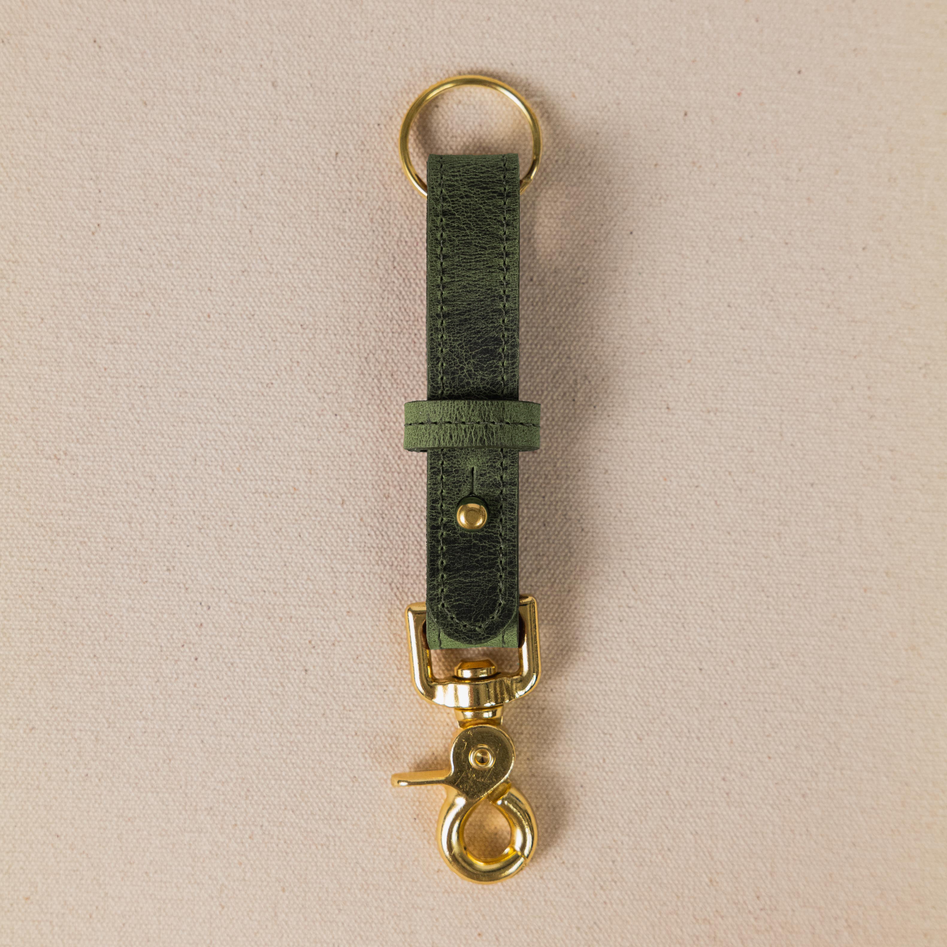 Eucalyptus Key Lanyard- leather keychain for men and women - KMM & Co.