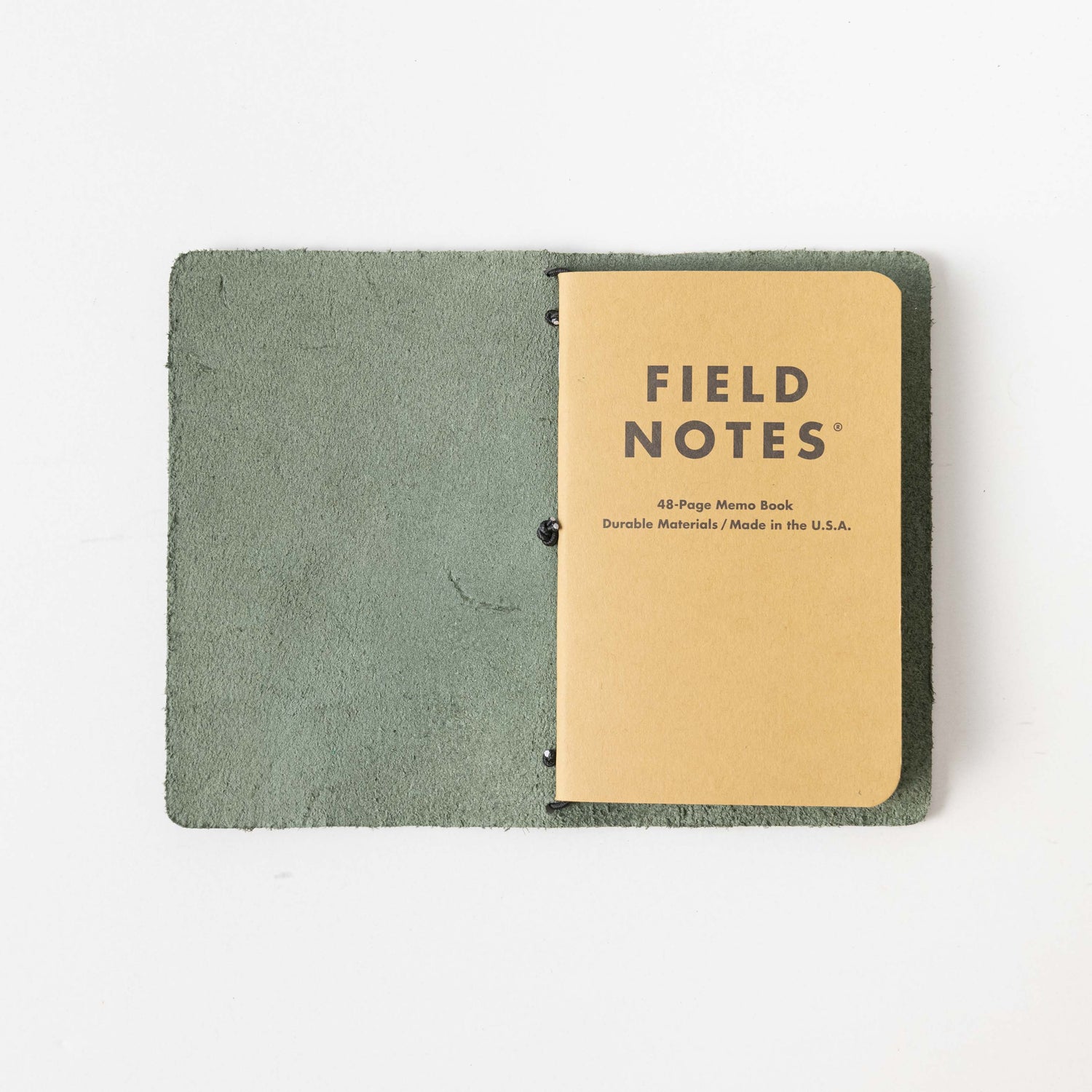Eucalyptus Travel Notebook- leather journal - leather notebook - KMM & Co.