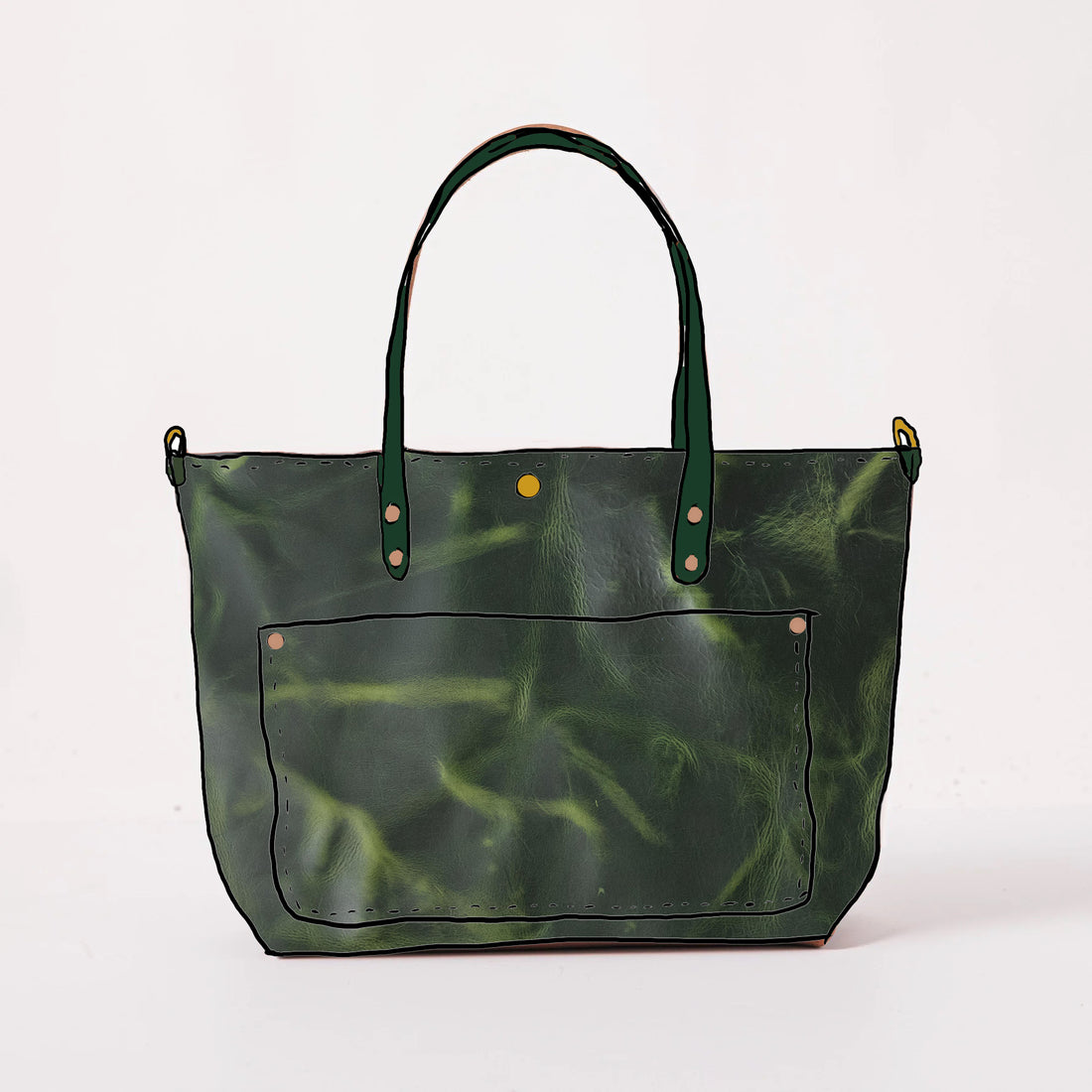 Green Cheaha East West Travel Tote