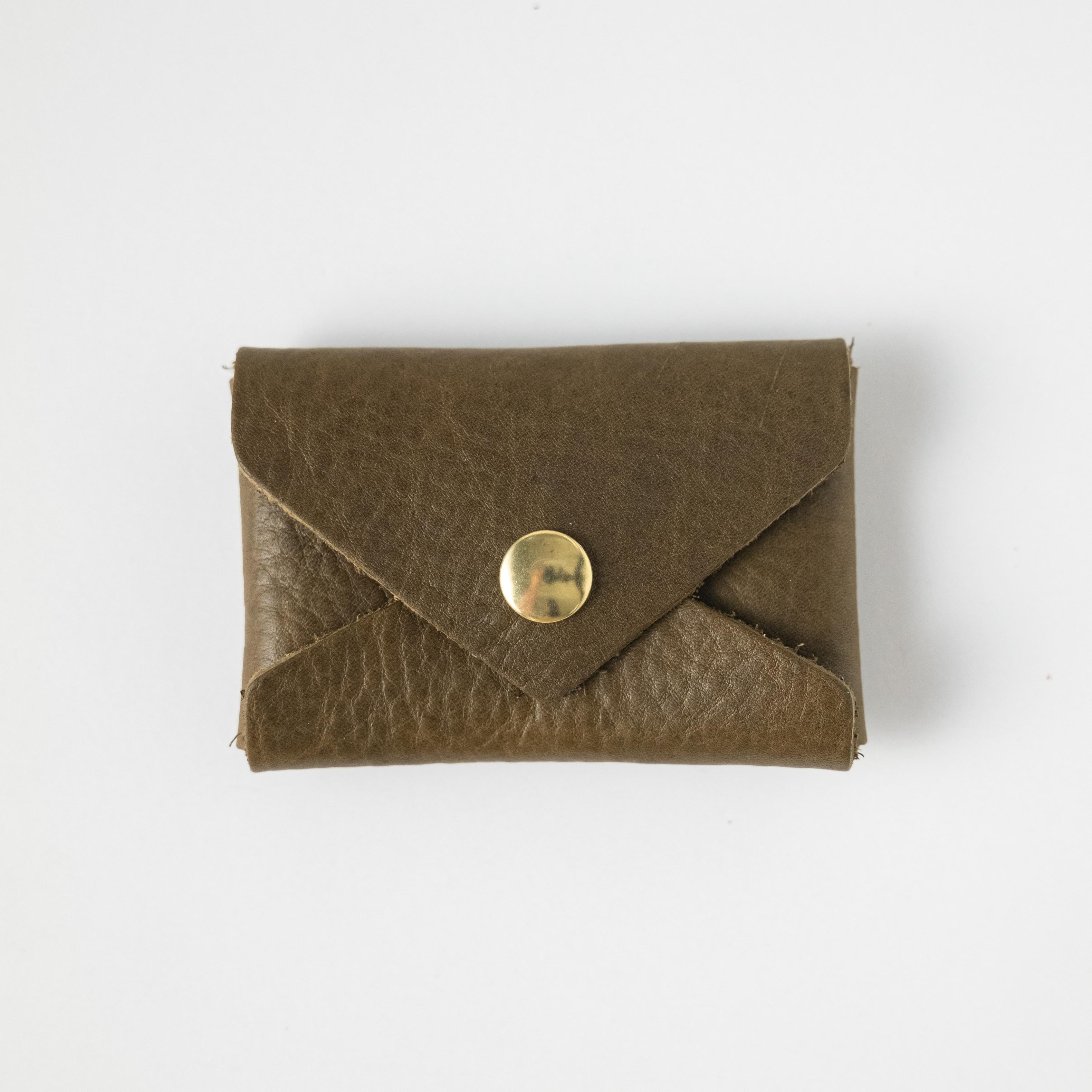 Get a free card envelope!- card holder wallet - leather wallet made in America at KMM & Co.