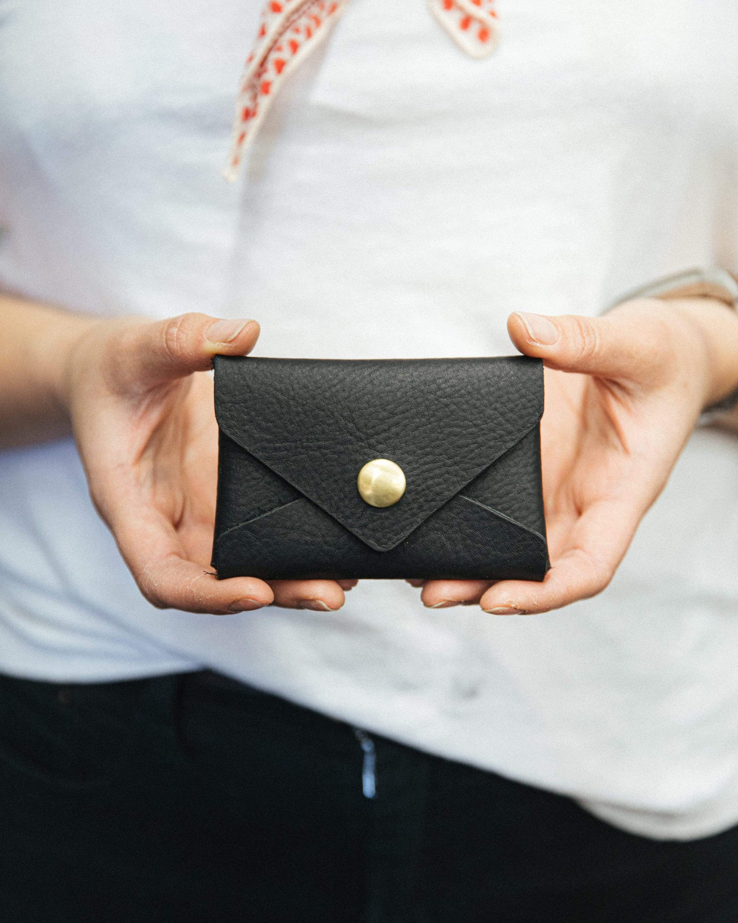 Get a free card envelope!- card holder wallet - leather wallet made in America at KMM & Co.