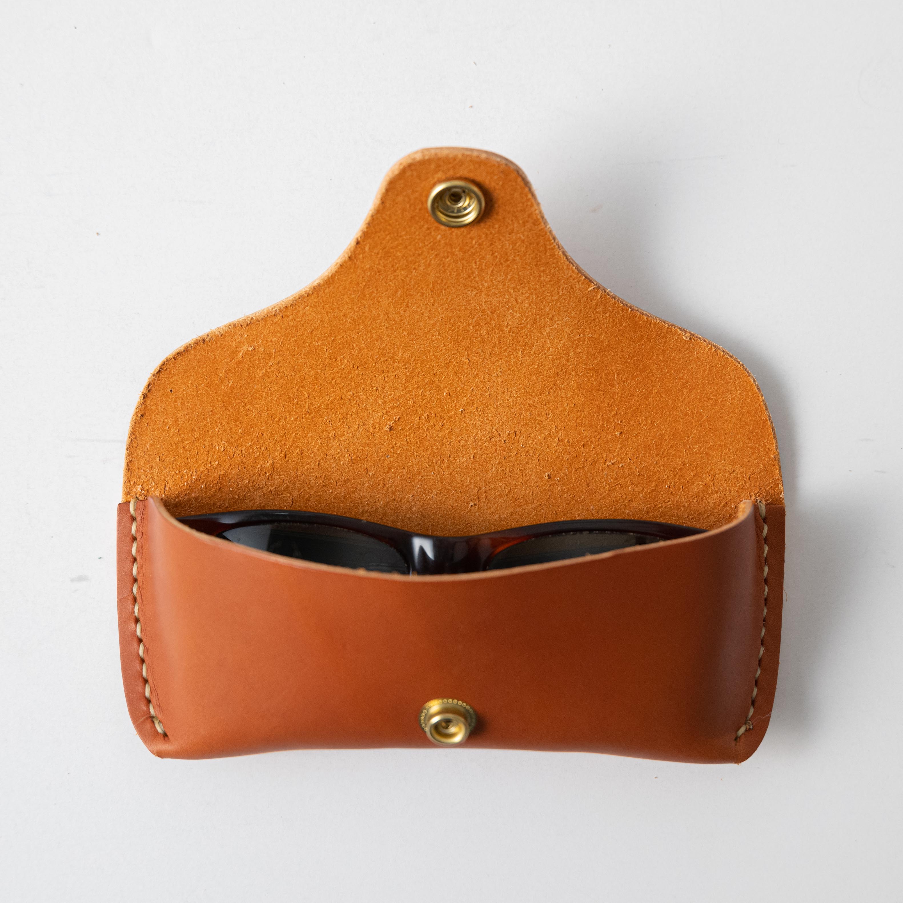 Ginger Sunglasses Case- leather glasses case - KMM & Co.
