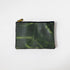 Green Cheaha Small Zip Pouch- small zipper pouch - leather zipper pouch - KMM & Co.