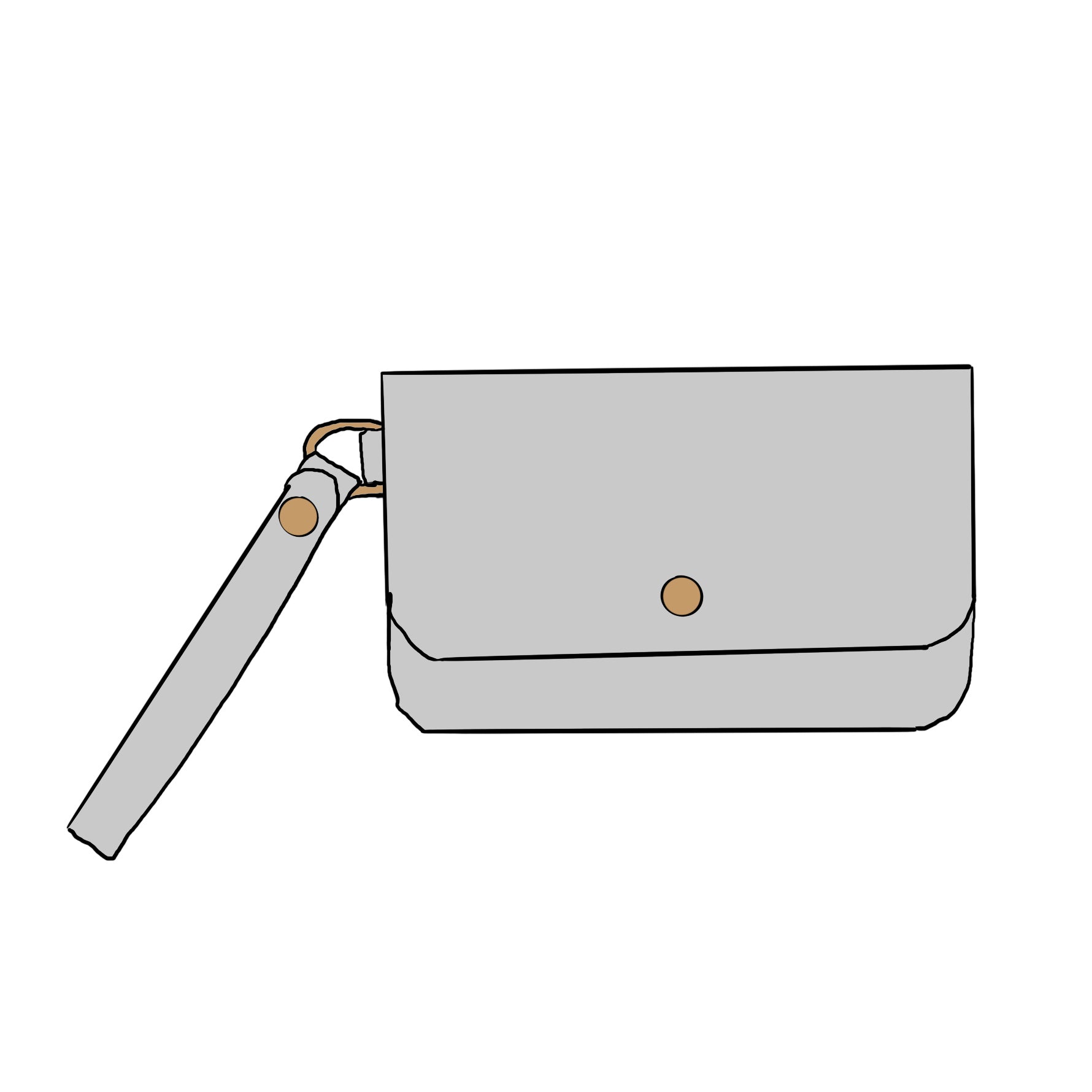 Horween Roulette Wristlet Clutch