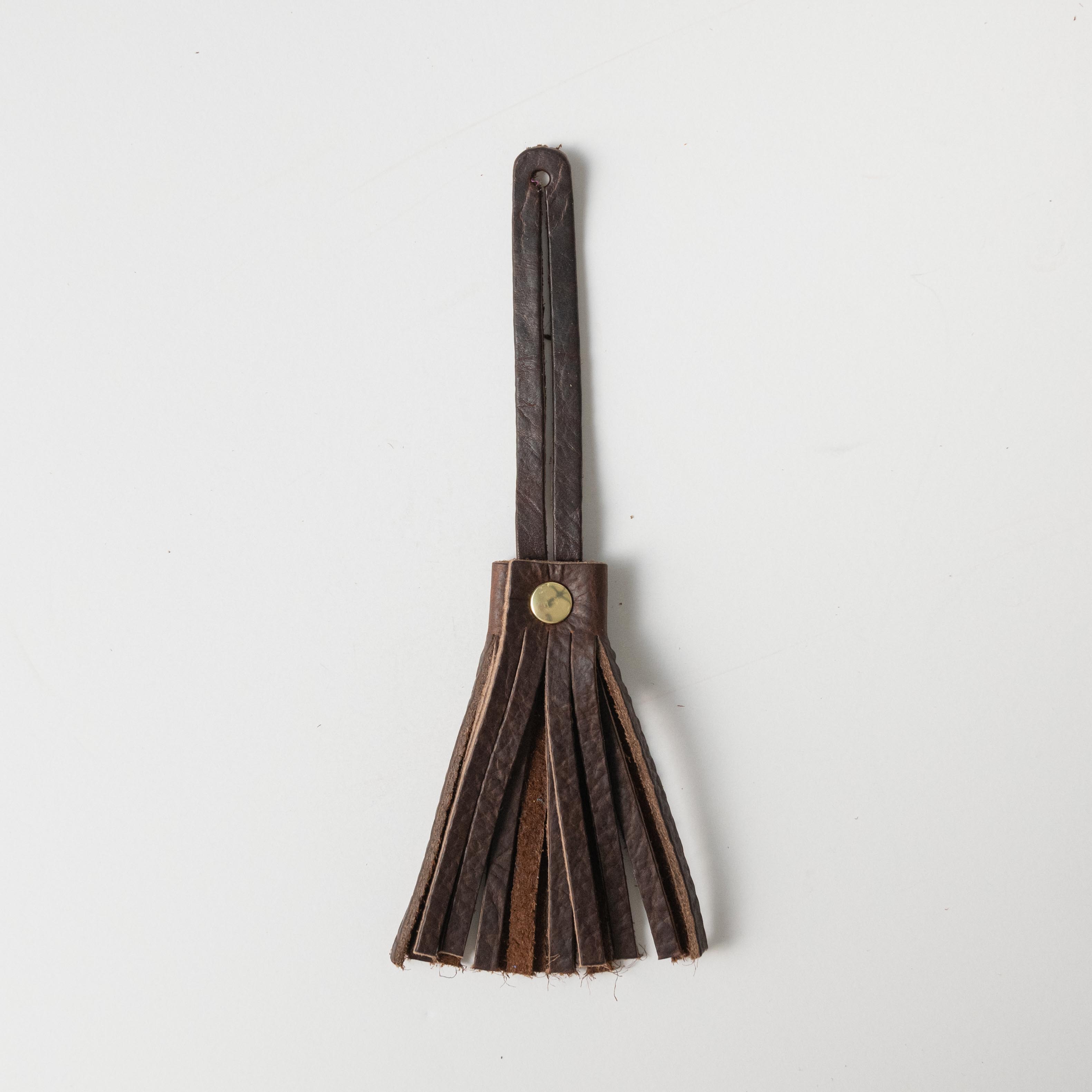 Hickory Leather Tassel- leather tassel keychain - KMM & Co.
