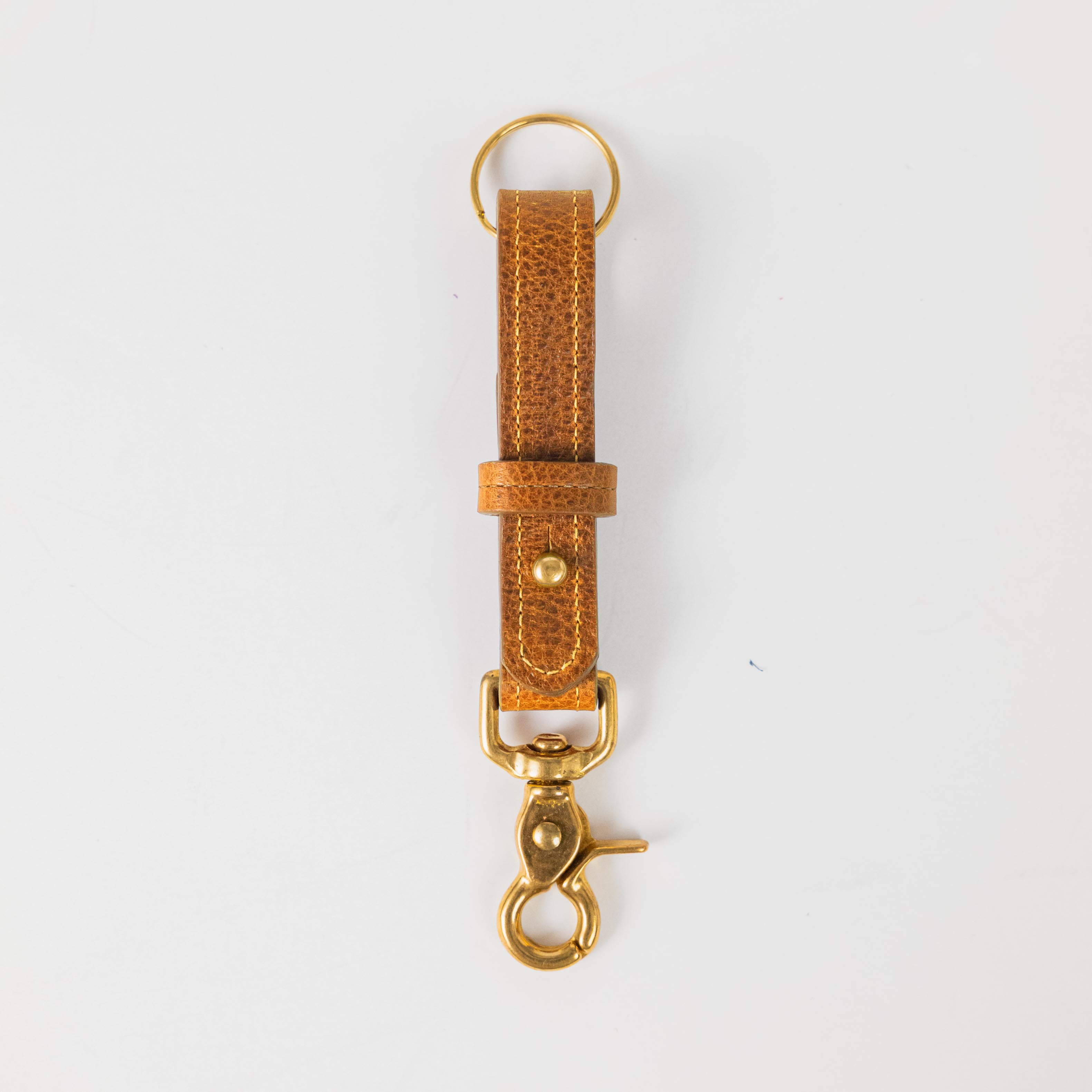 Honey Bulldog Key Lanyard- leather keychain for men and women - KMM & Co.