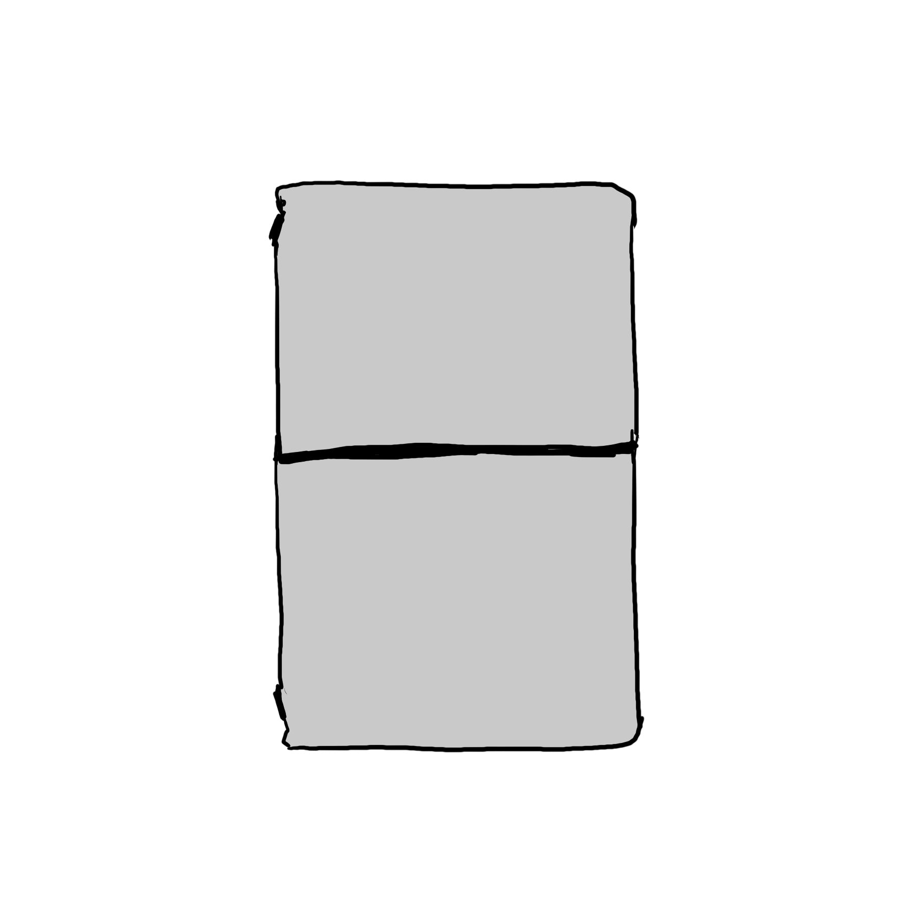 Horween Roulette Travel Notebook- leather journal - leather notebook - KMM & Co.