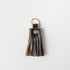Jet Black Tassel Keychain- leather tassel keychain - KMM & Co.