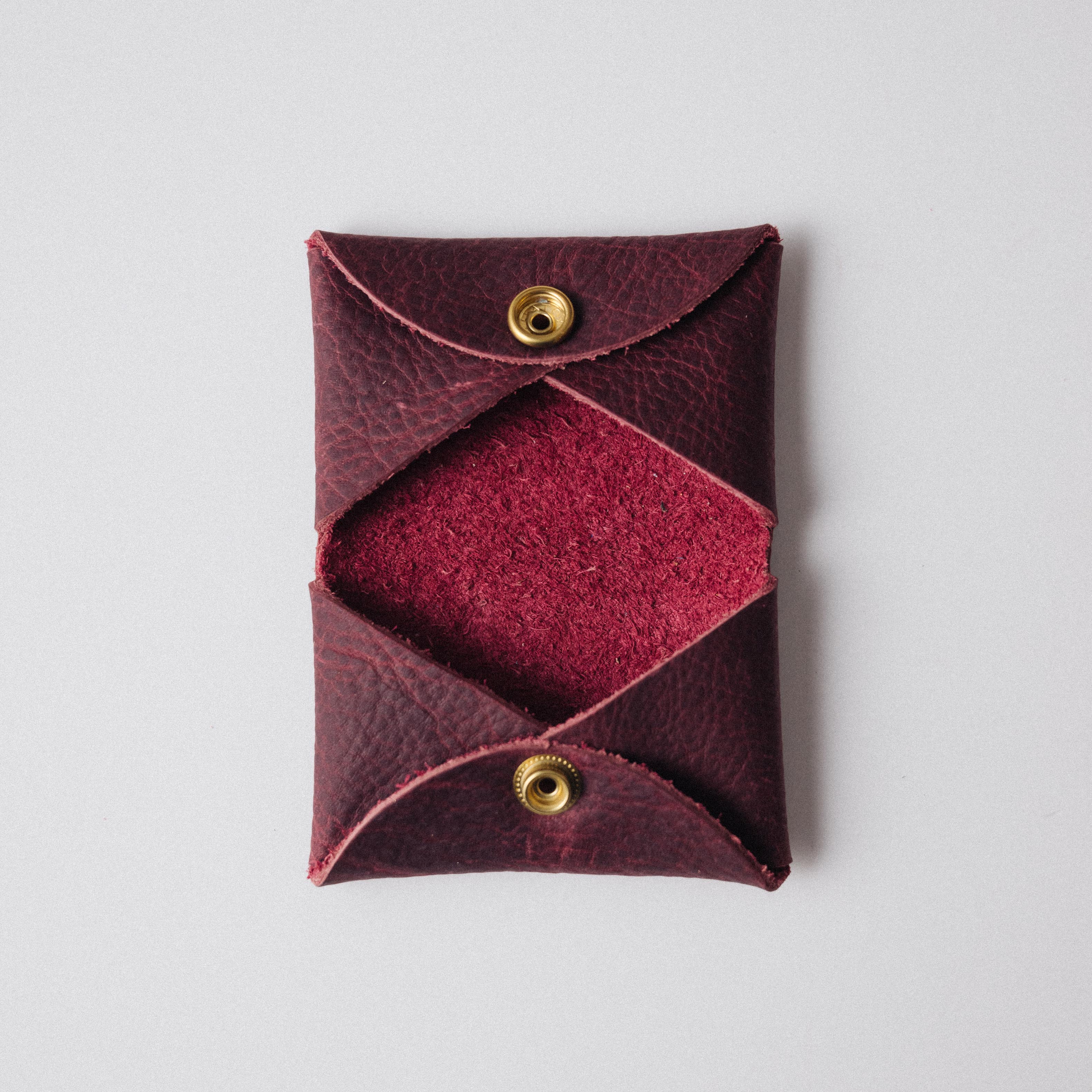Kodiak Double Card Envelope- card holder wallet - leather wallet made in America at KMM & Co.