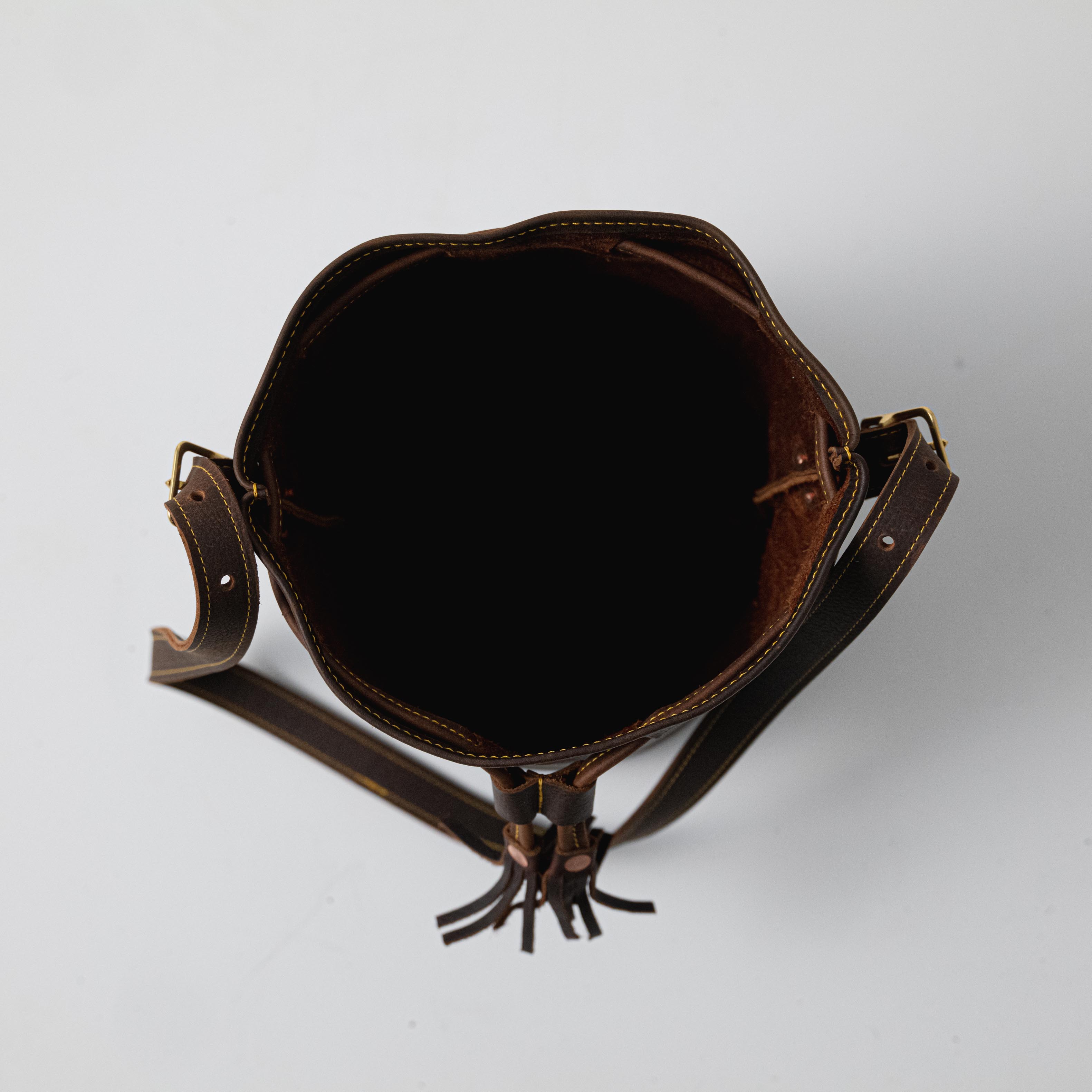 Scratch-and-Dent Brown Kodiak Bucket Bag