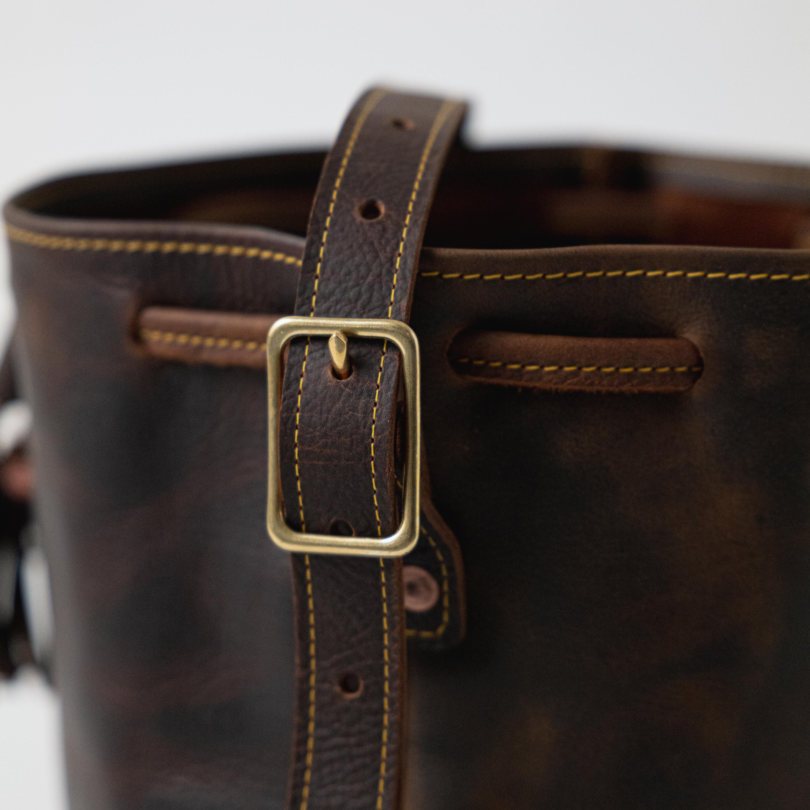 Scratch-and-Dent Brown Kodiak Bucket Bag