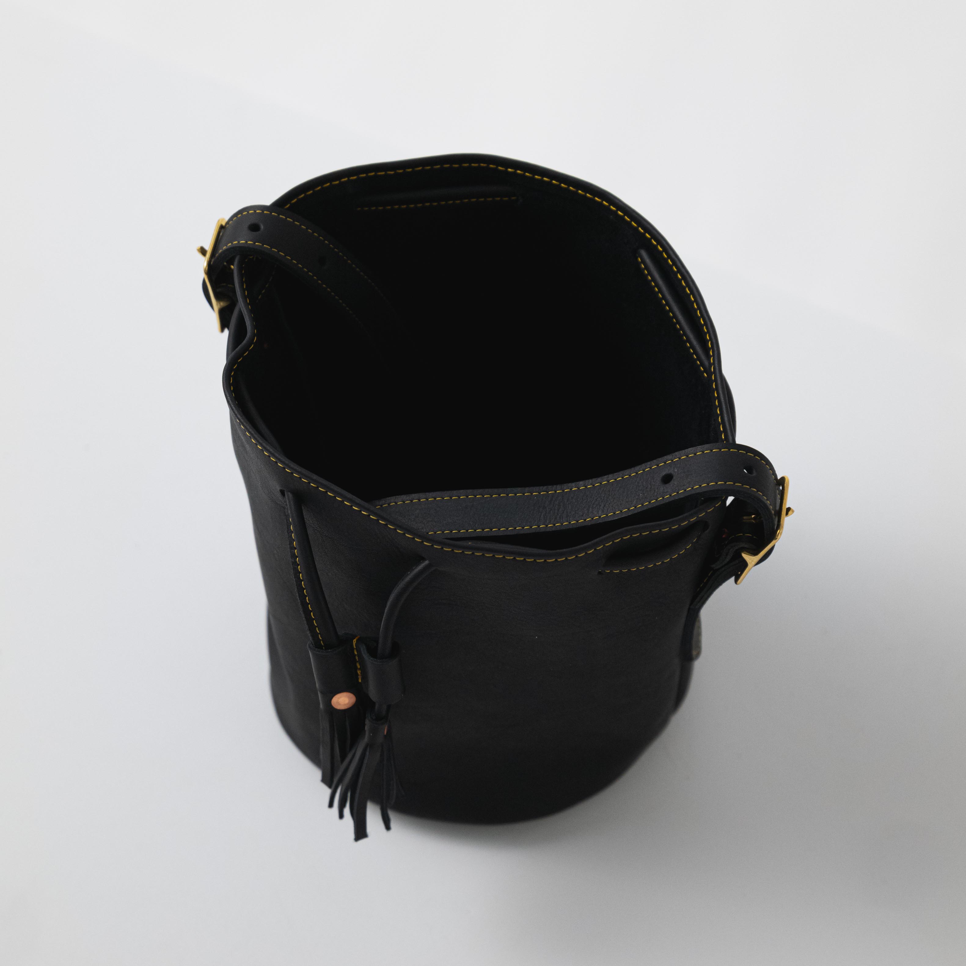 Scratch-and-Dent Black Cypress Bucket Bag