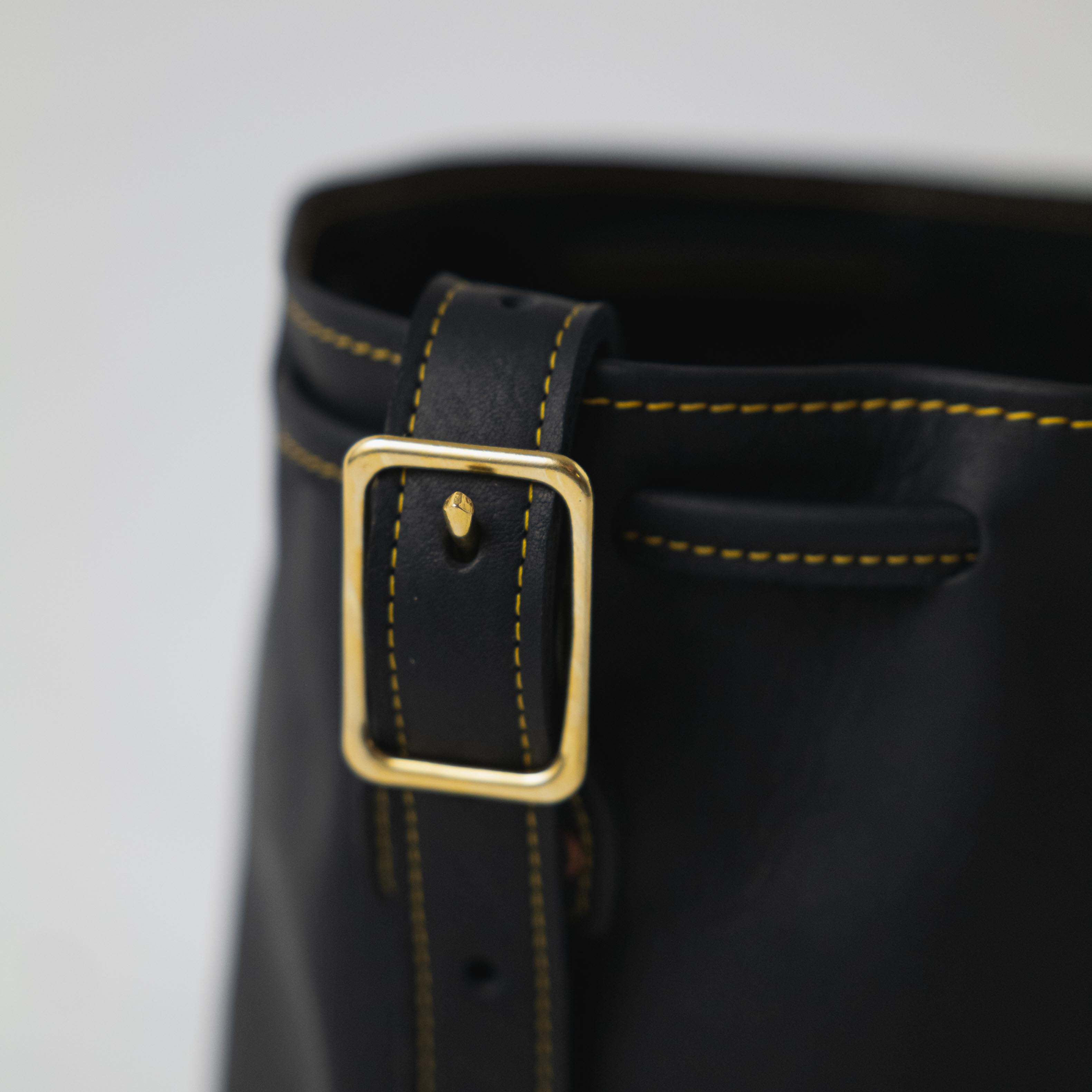 Scratch-and-Dent Black Cypress Bucket Bag