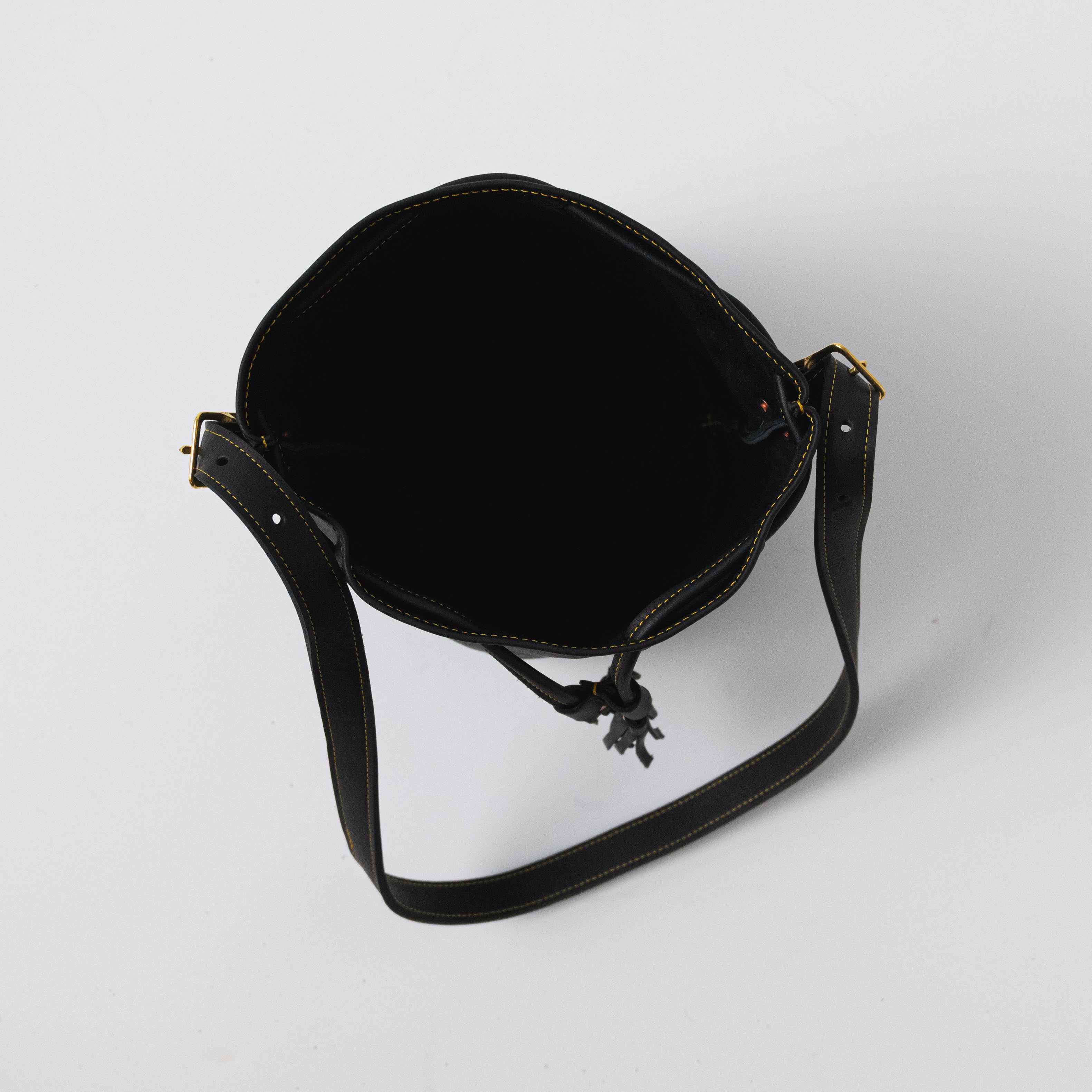 Scratch-and-Dent Black Cypress Bucket Bag