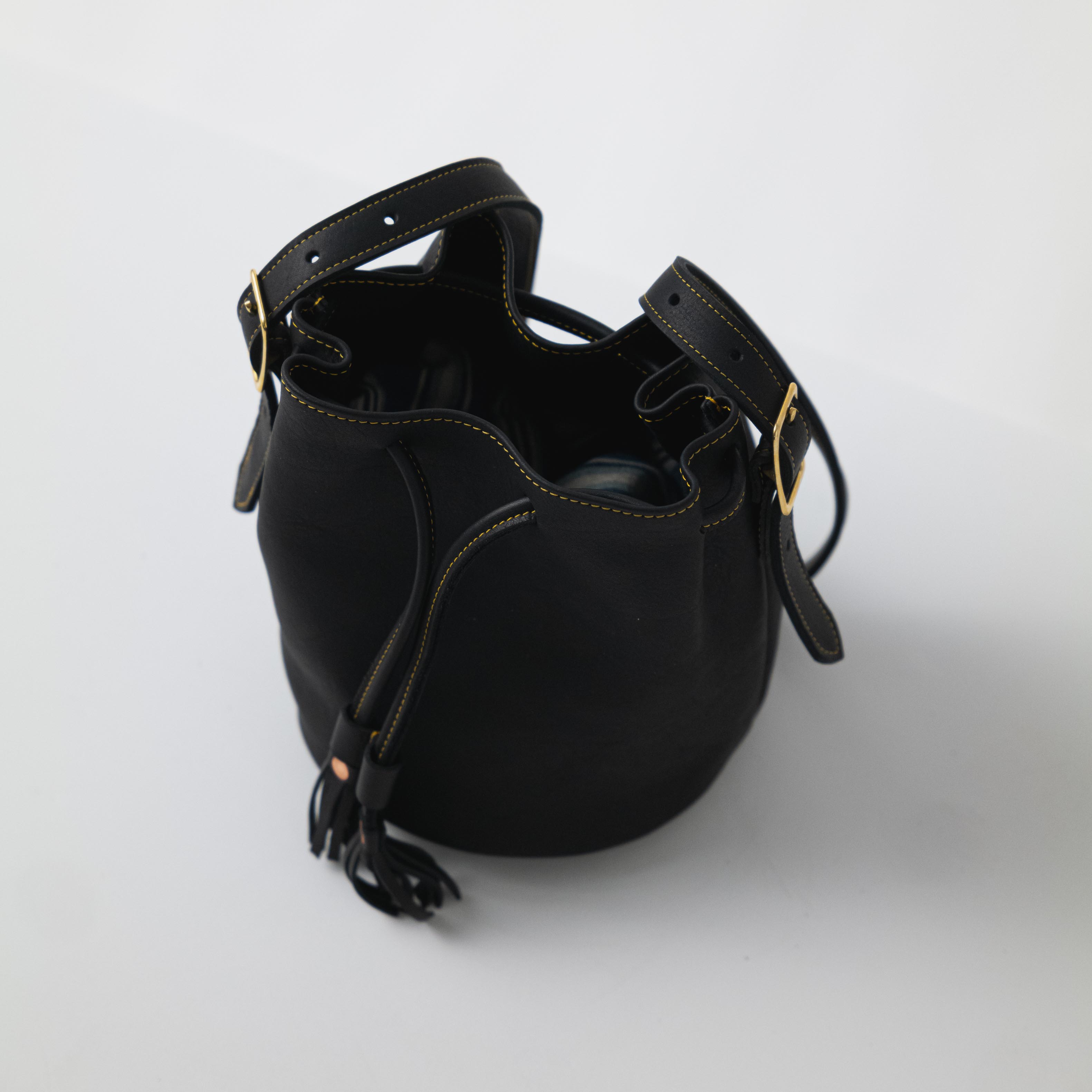 Scratch-and-Dent Black Cypress Bucket Bag