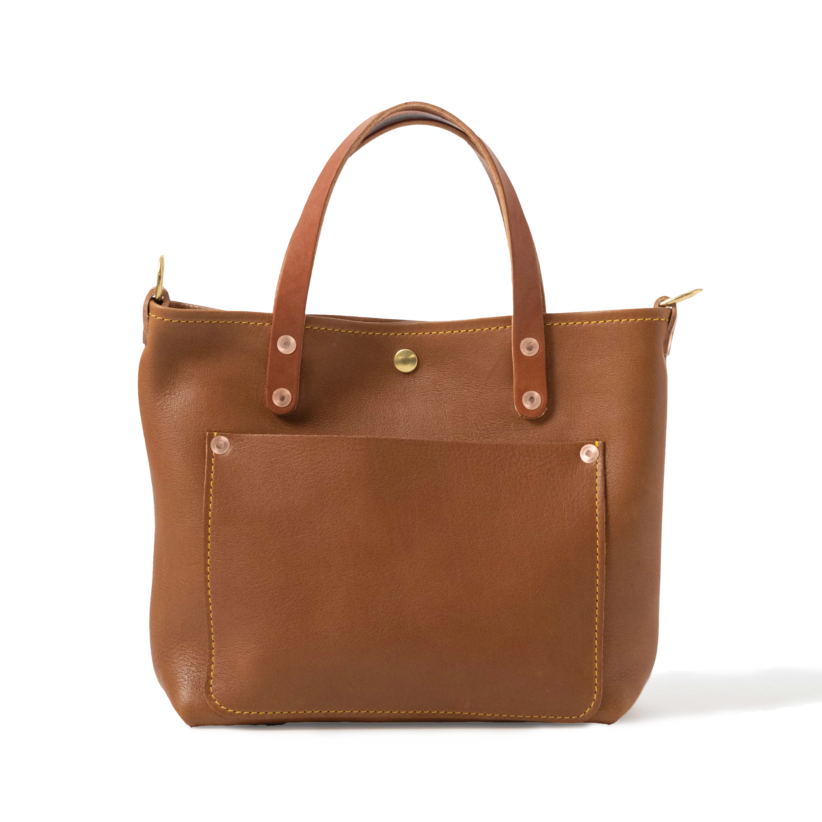 Cognac Cypress Mini Travel Tote