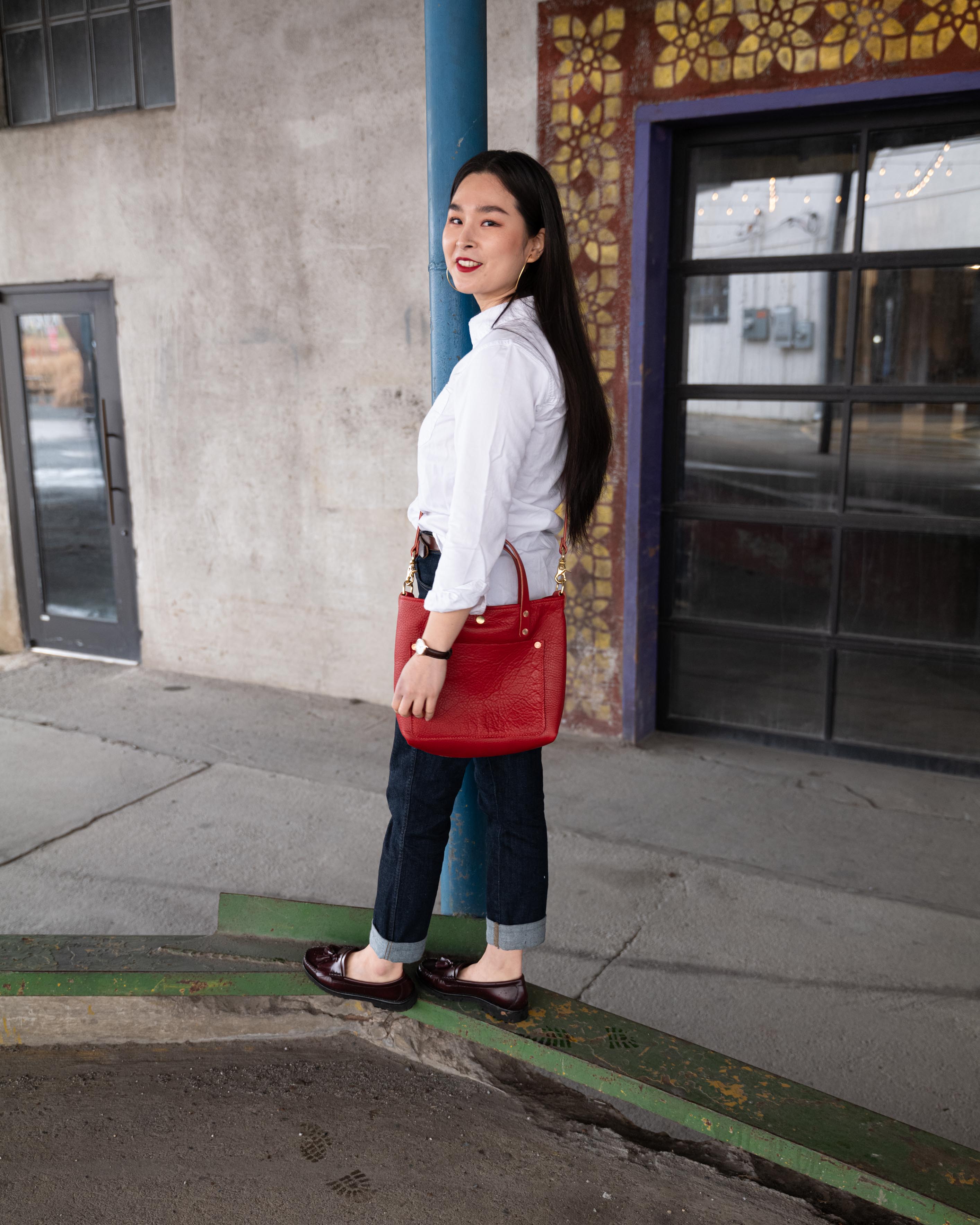 Scratch-and-Dent Red Cypress Mini Travel Tote