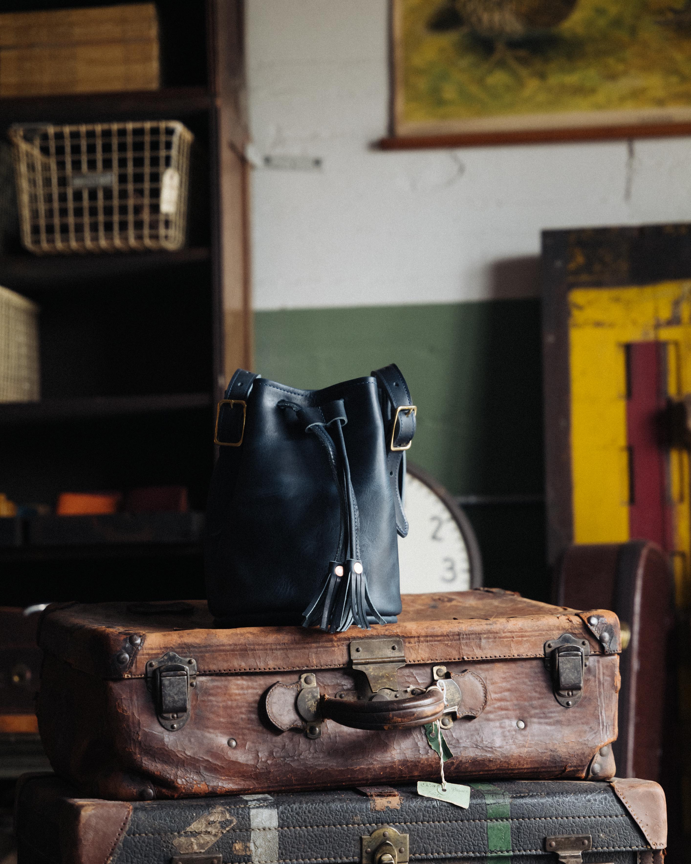 Cobalt Dublin Bucket Bag