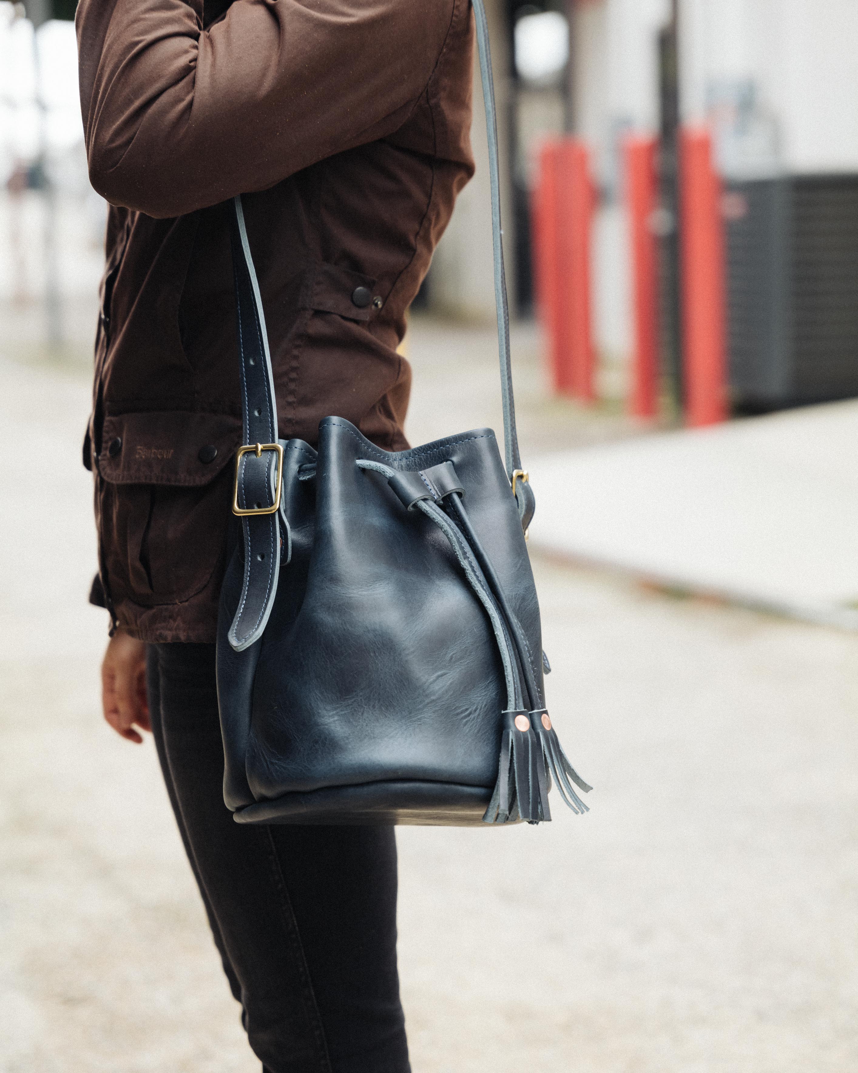 Cobalt Dublin Bucket Bag