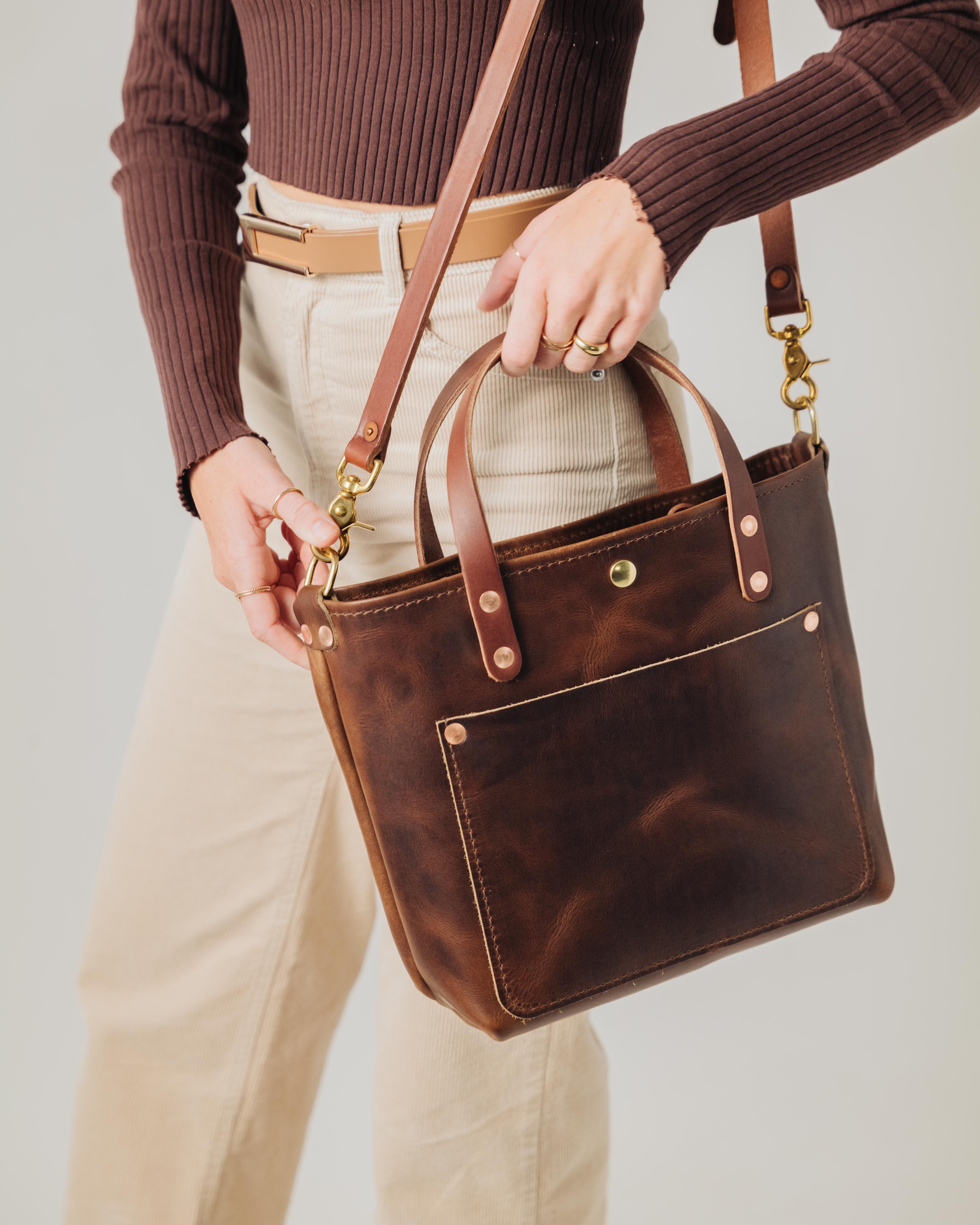 Brown  Dublin Bucket Bag