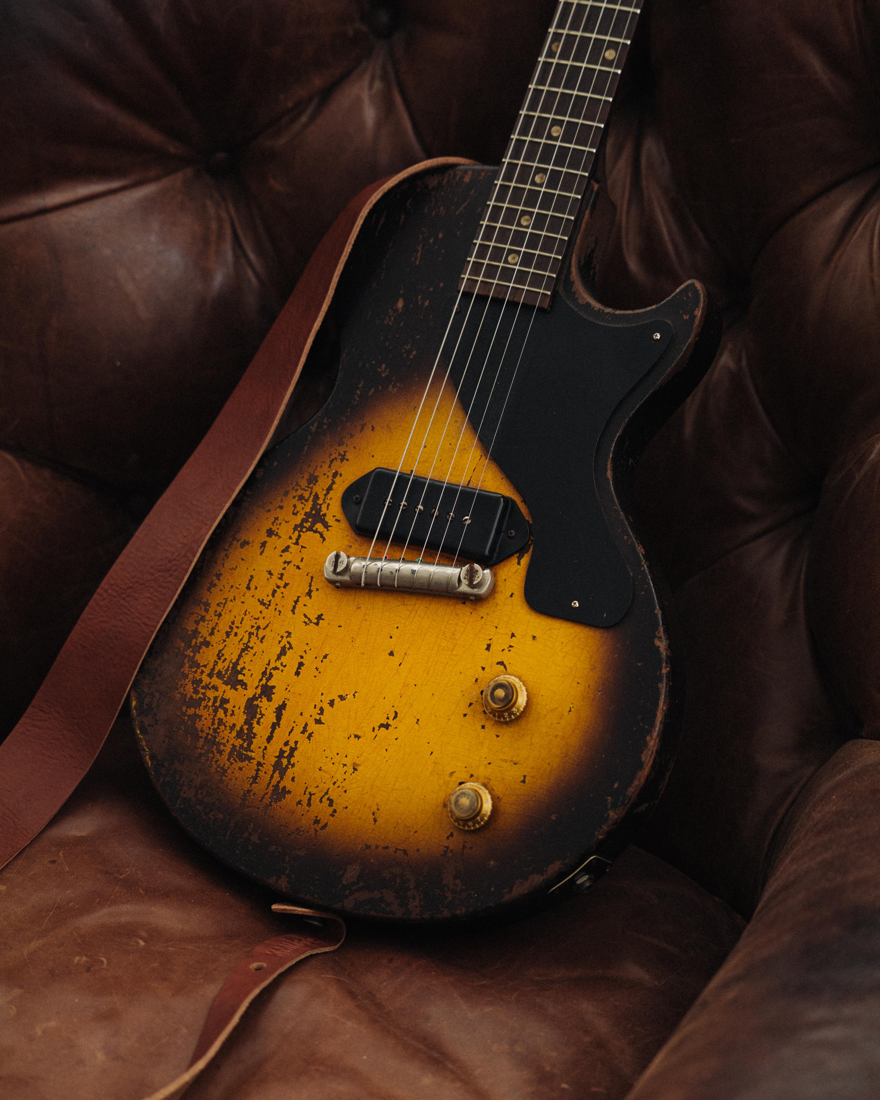 Tan 2" Guitar Strap