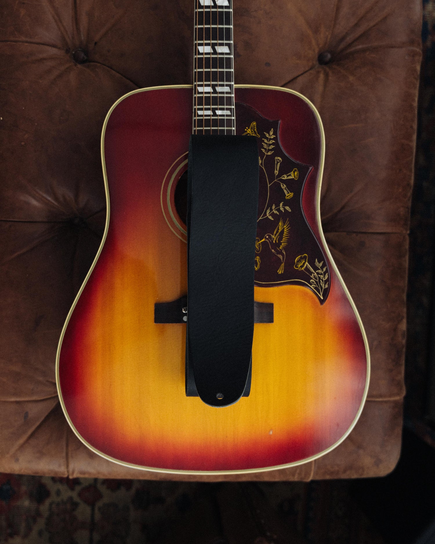 Black 3" Guitar Strap