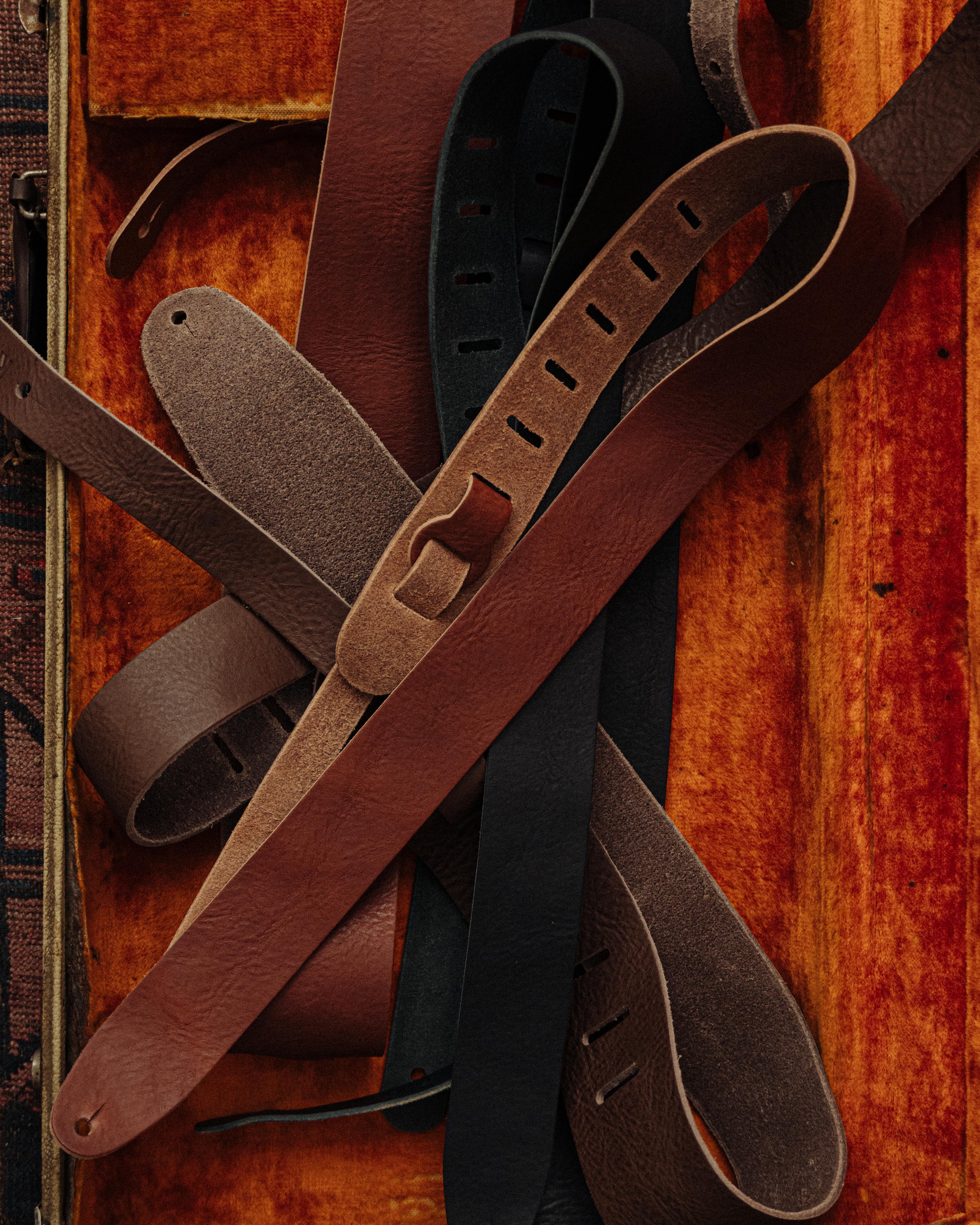 Tan 3" Guitar Strap