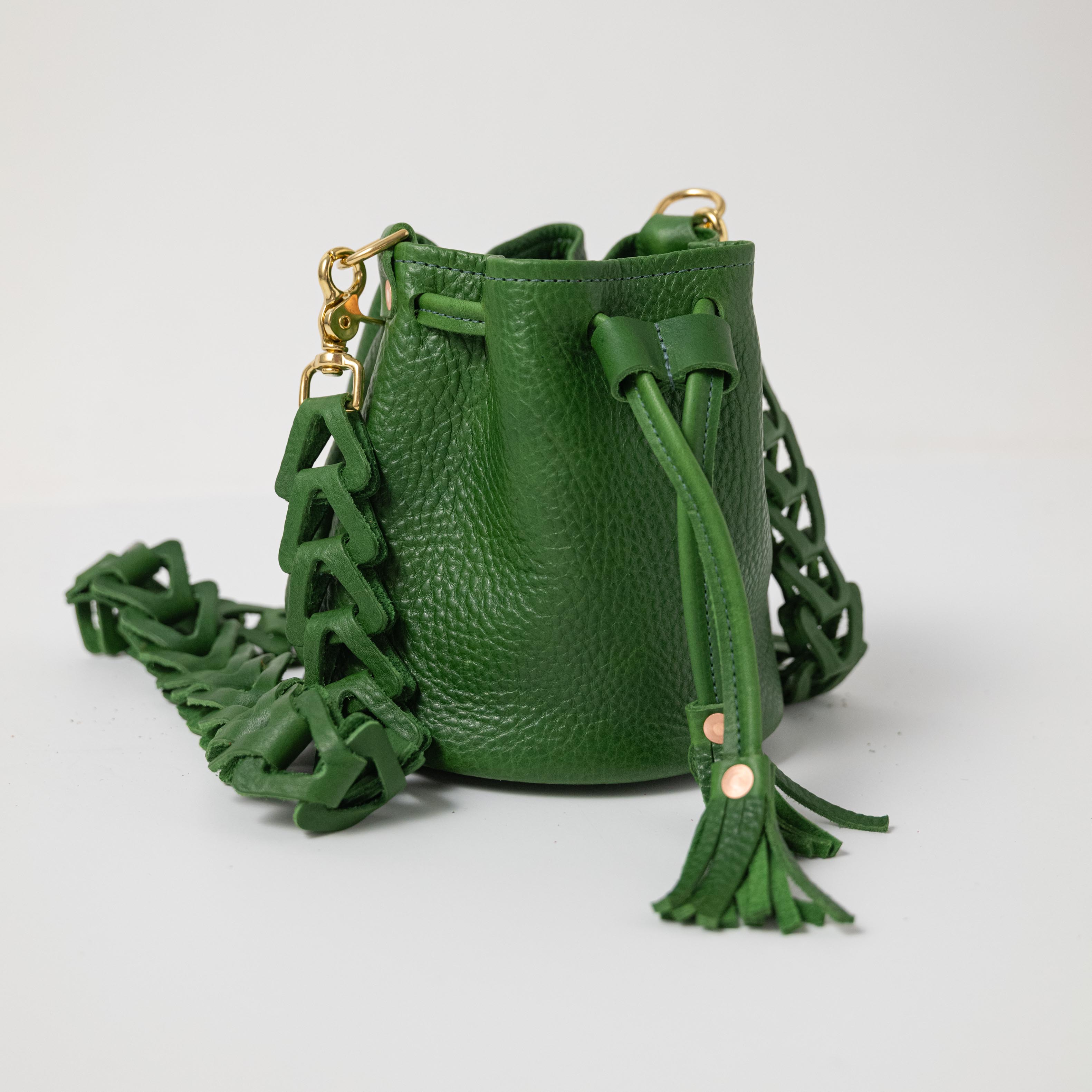 Leaf Cypress Mini Bucket Bag