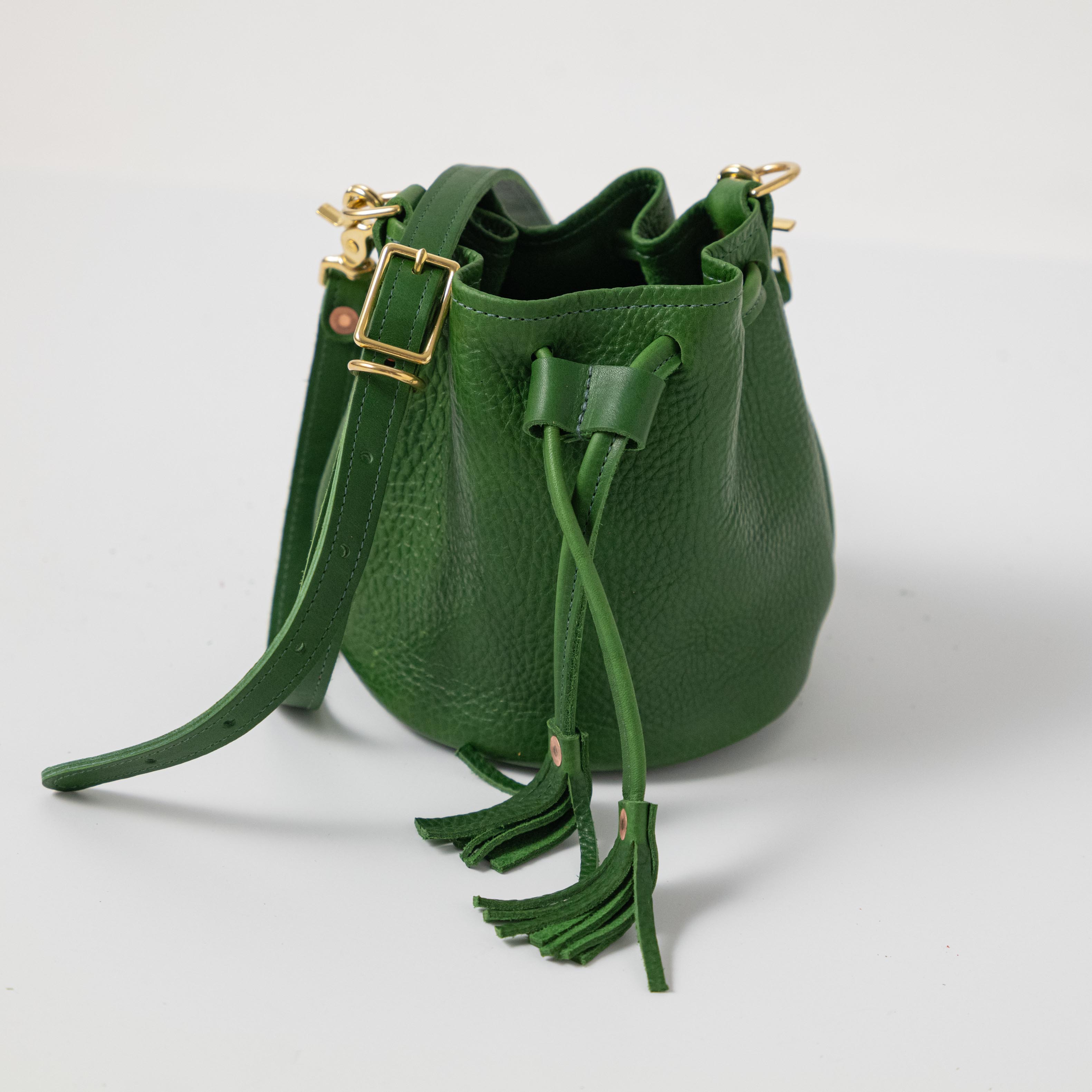 Leaf Cypress Mini Bucket Bag