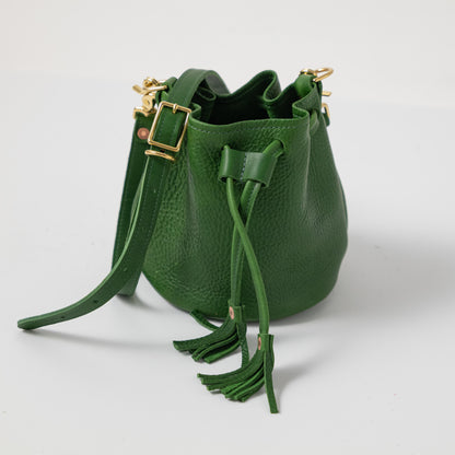 Leaf Cypress Mini Bucket Bag
