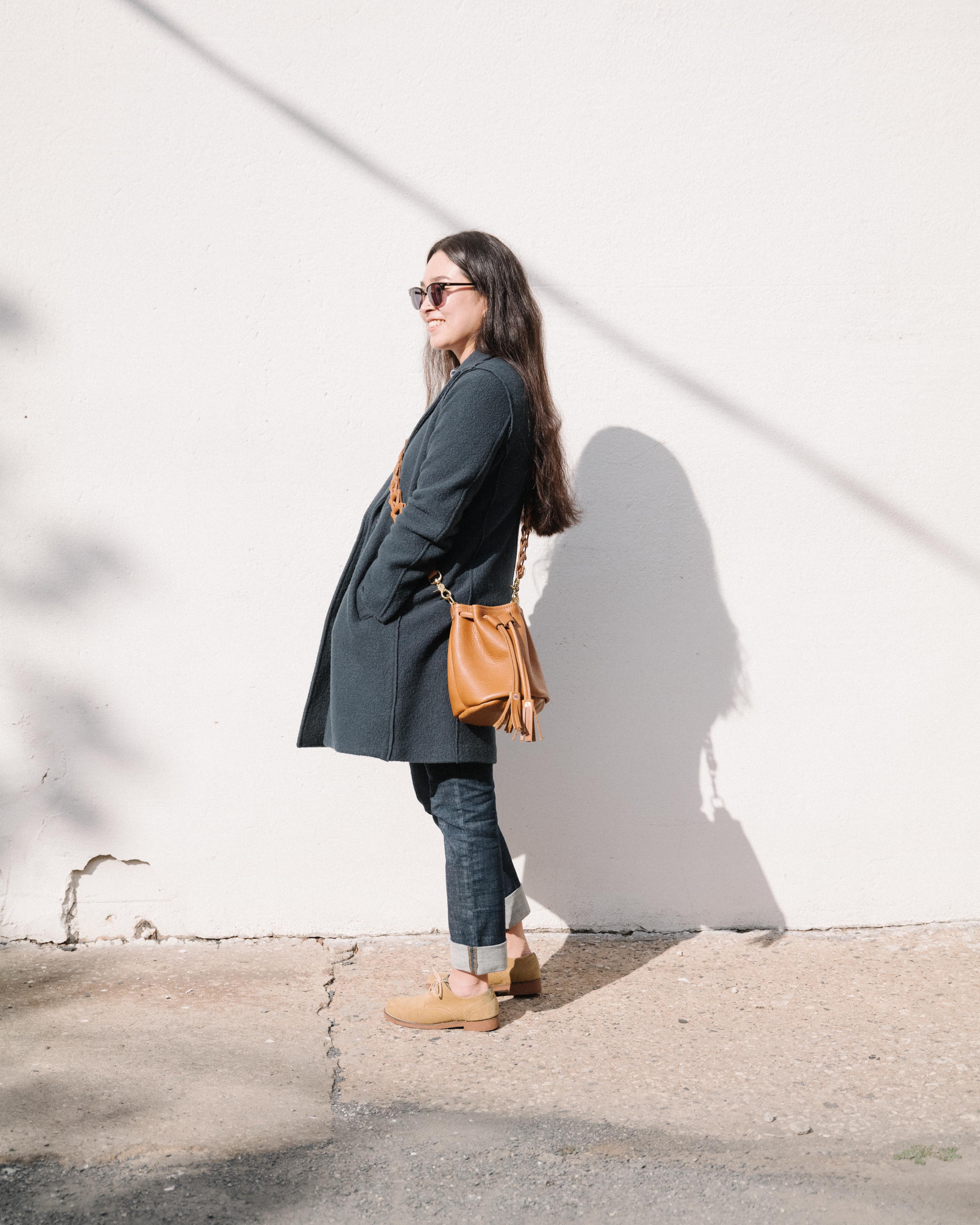 Orange Cypress Mini Bucket Bag