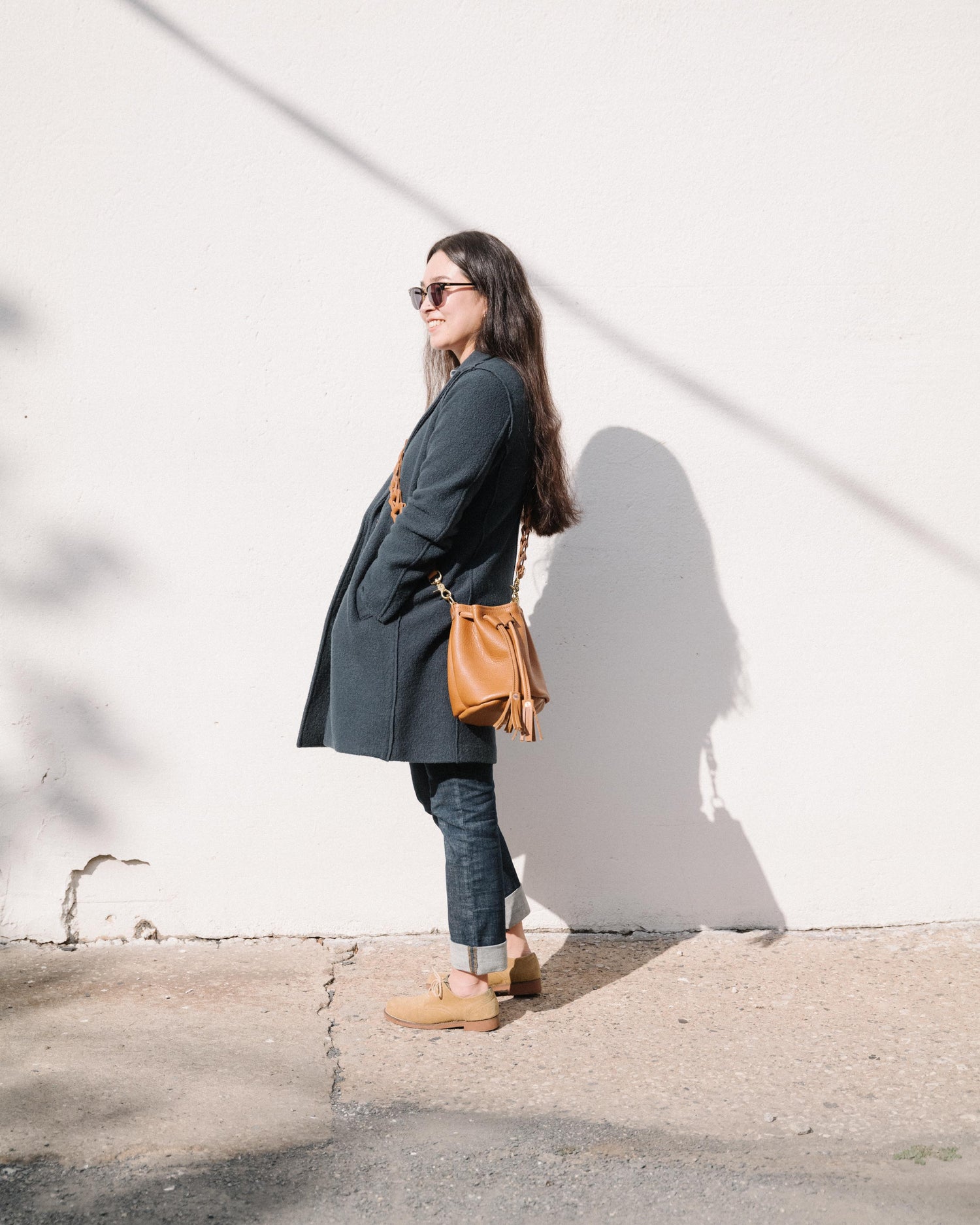 Navy Kodiak Mini Bucket Bag