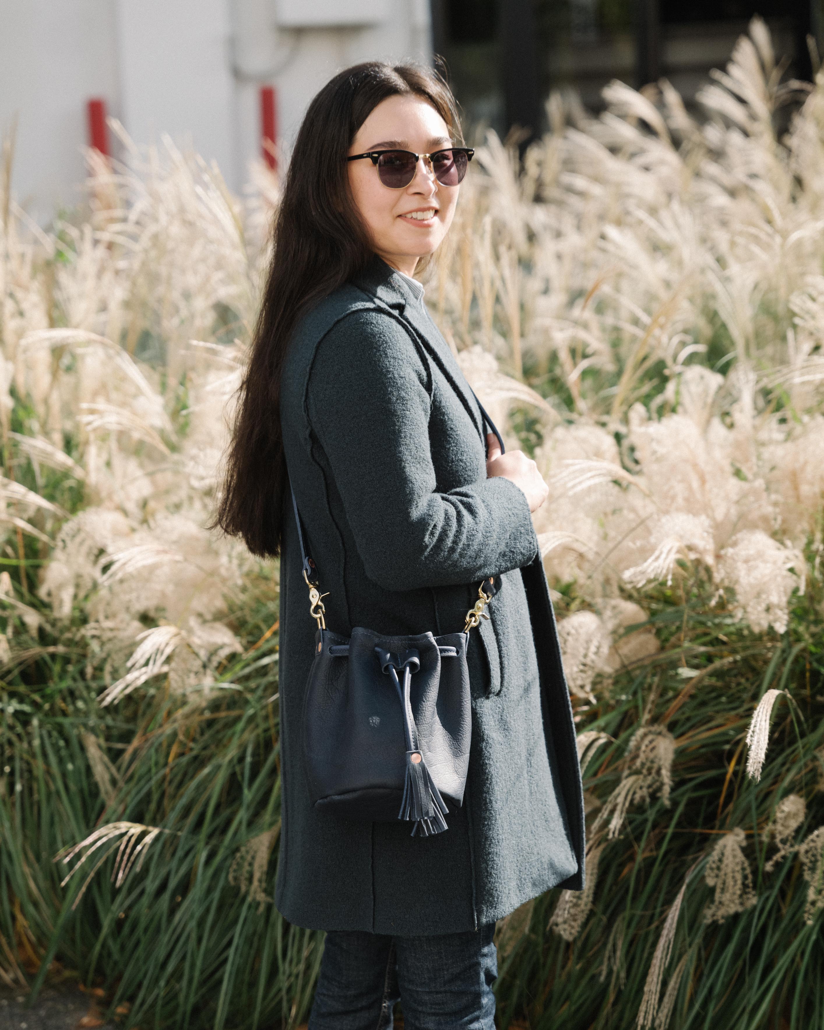 Red Cypress Mini Bucket Bag