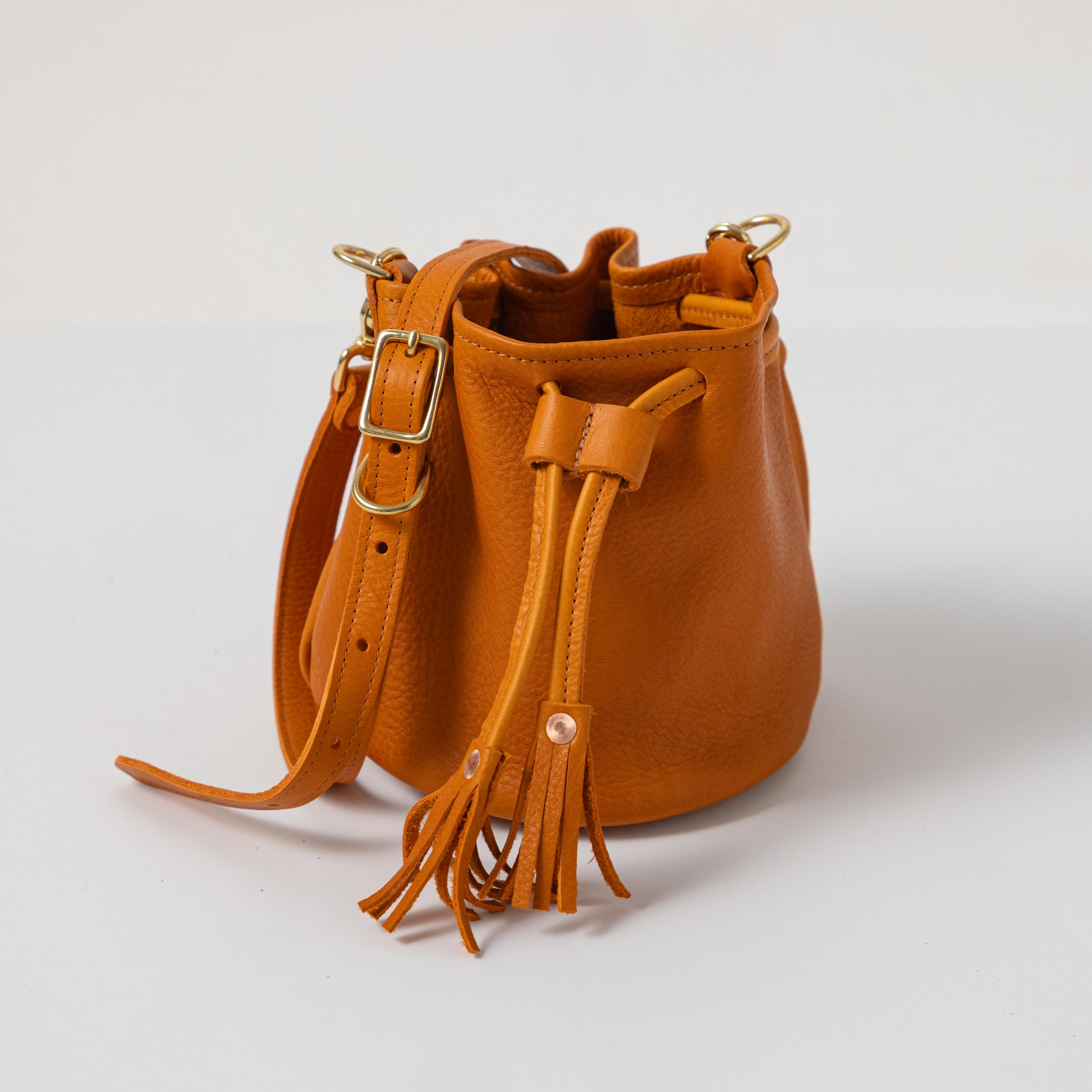 Orange Cypress Mini Bucket Bag