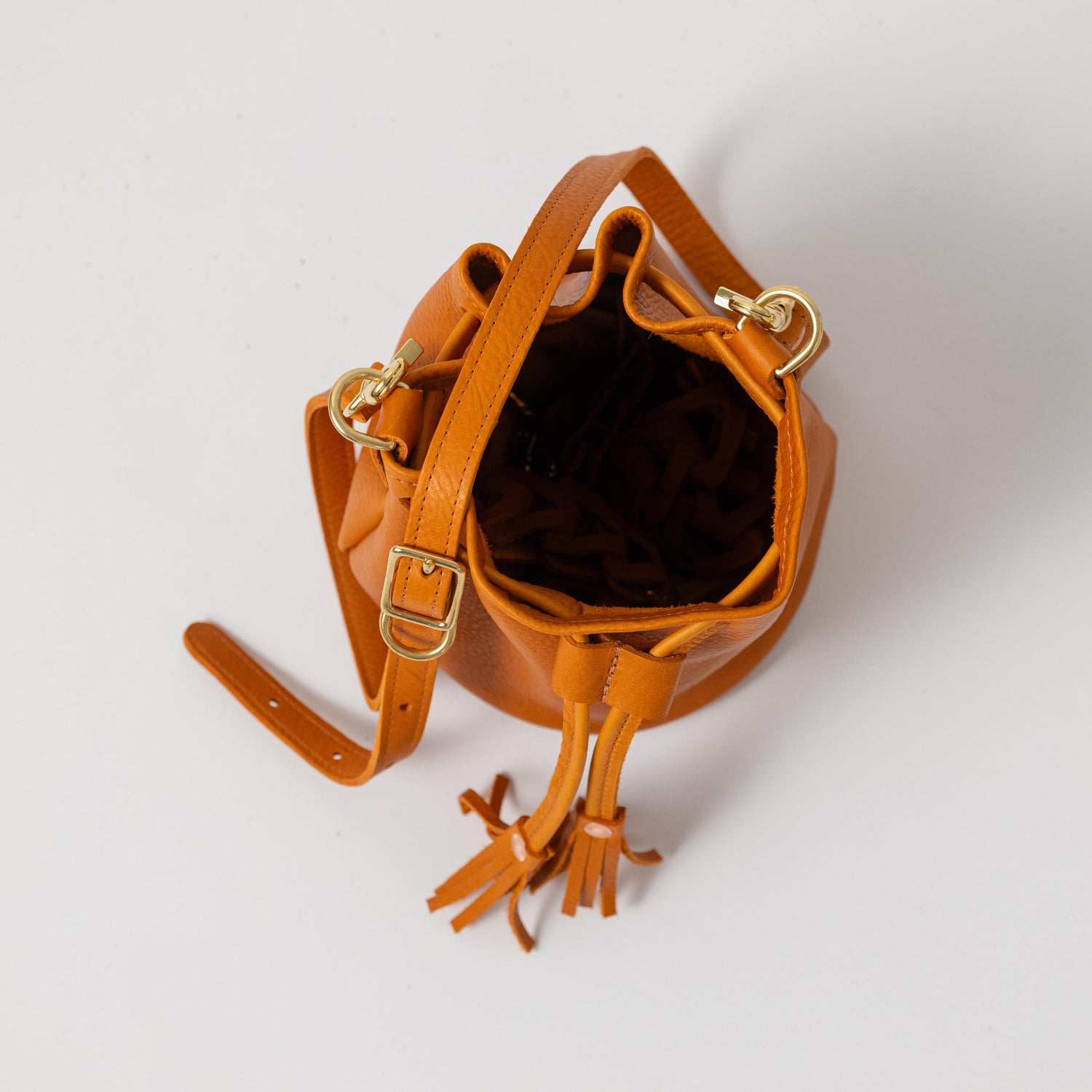 Orange Cypress Mini Bucket Bag